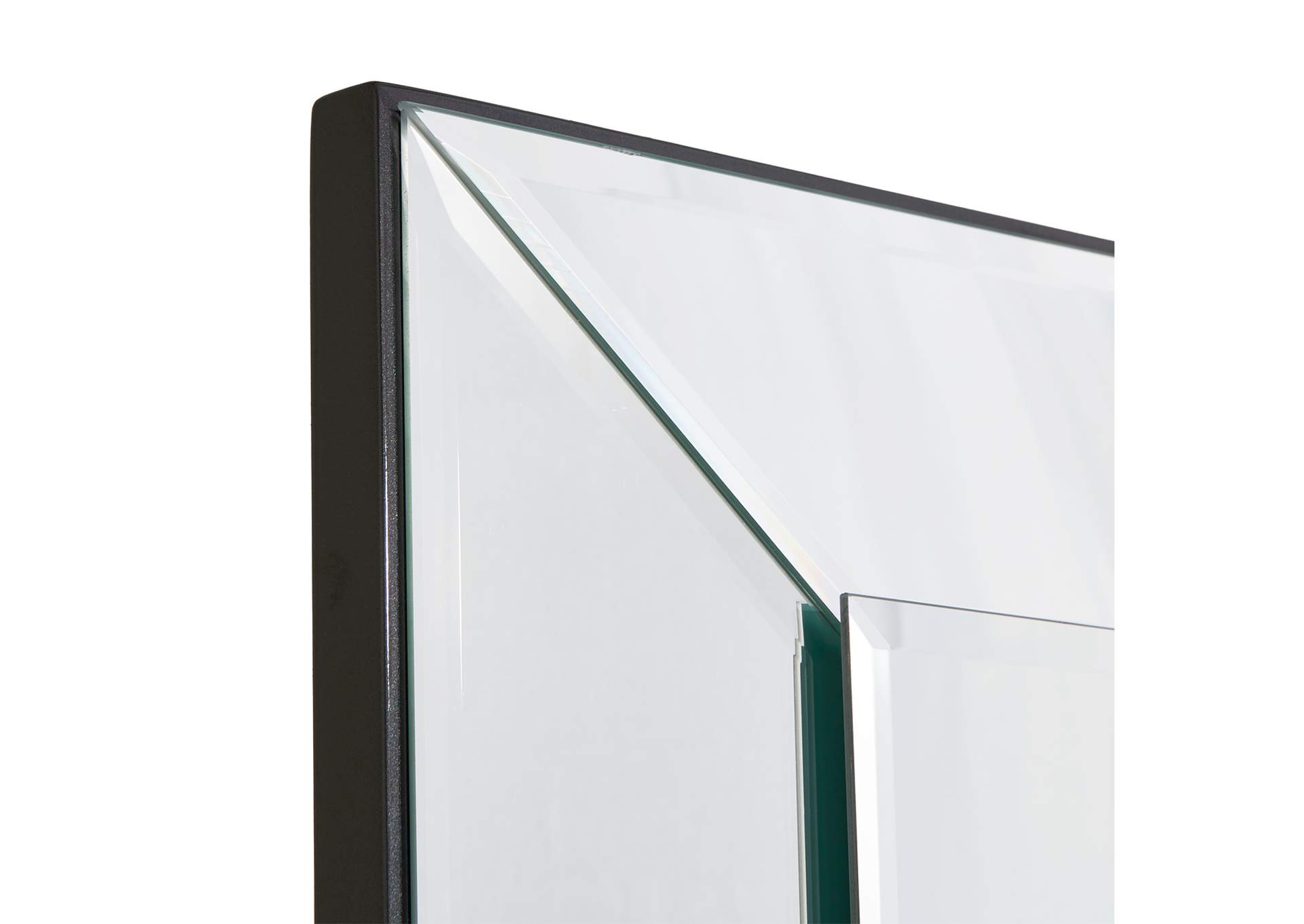 Carmela Wall Mirror - Glossy Charcoal Sand image 5