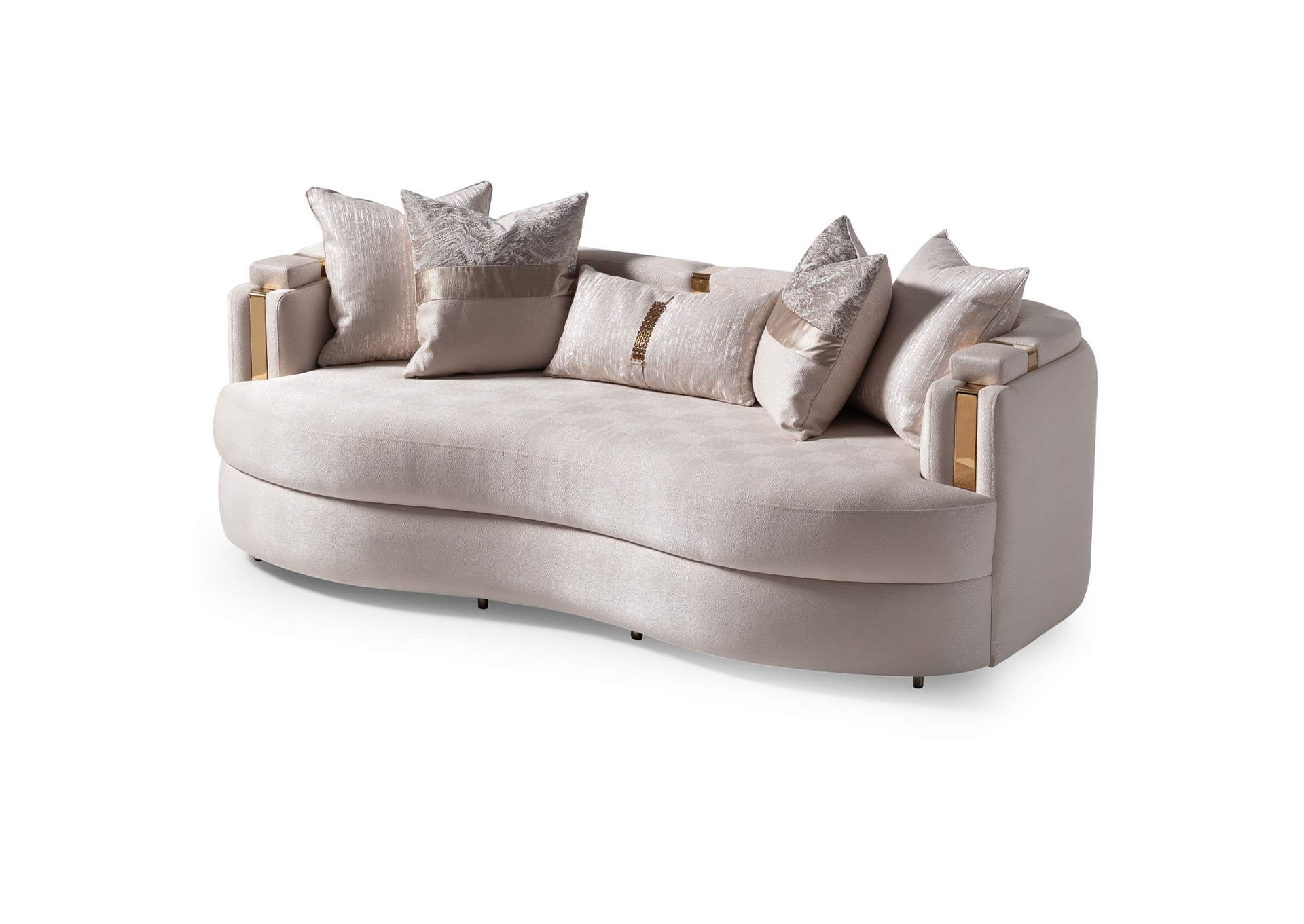Carmela Sofa - Almond and Gold image 4