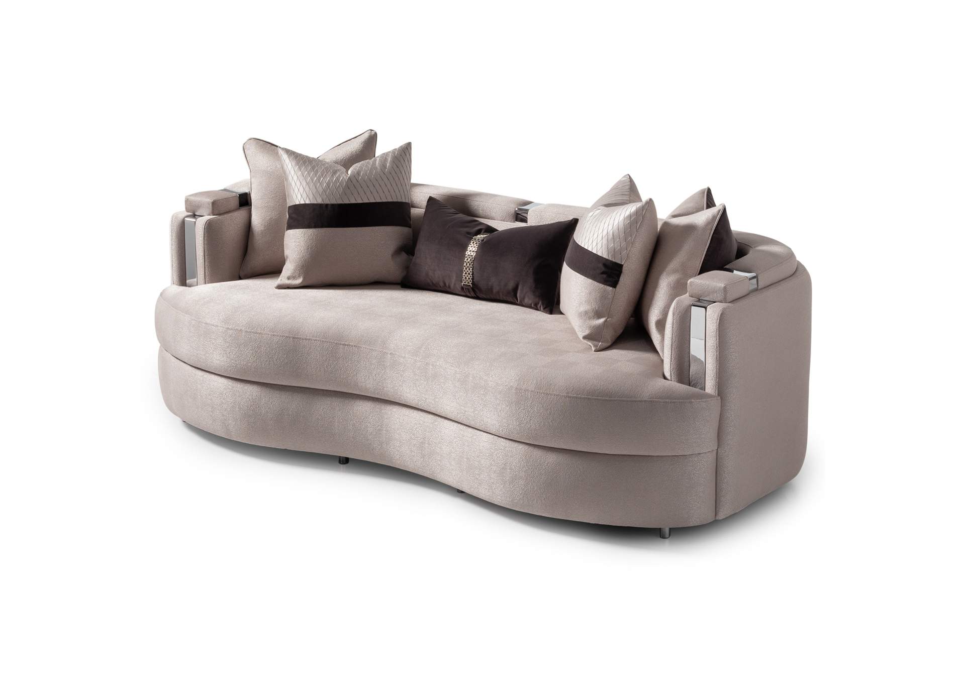 Carmela Sofa - Zinc and Silver image 8