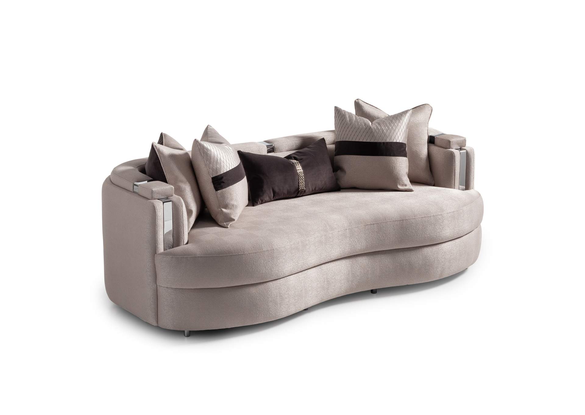 Carmela Sofa - Zinc and Silver image 13