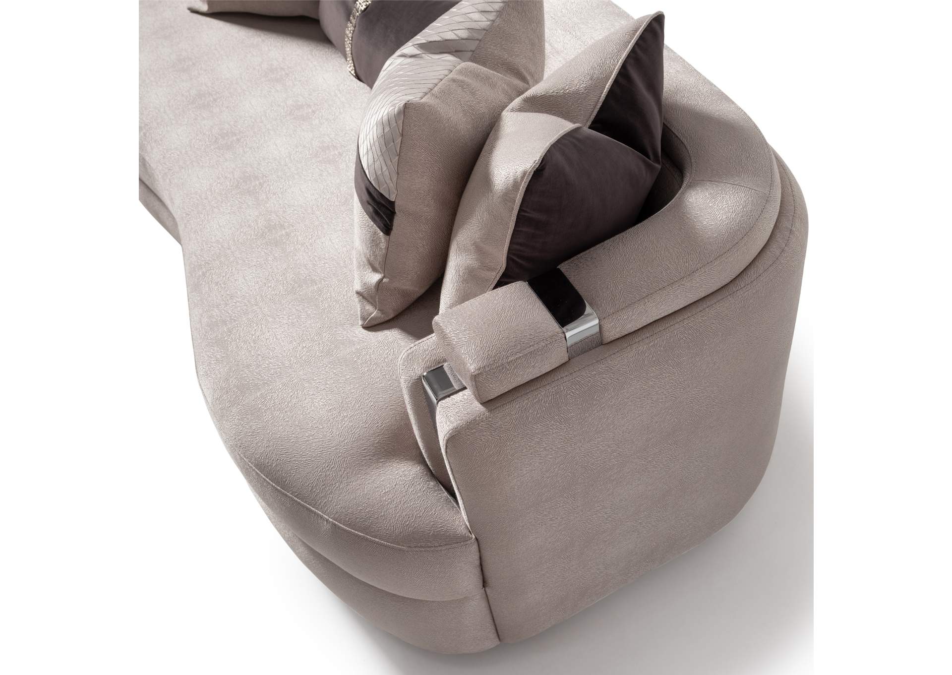 Carmela Sofa - Zinc and Silver image 3