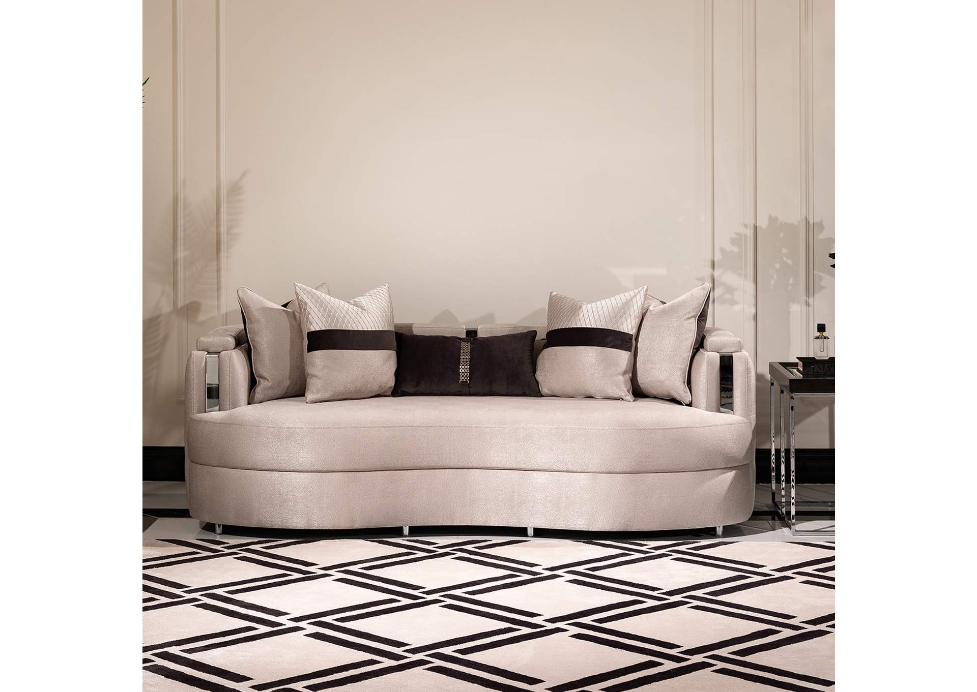 Carmela Sofa - Zinc and Silver image 4