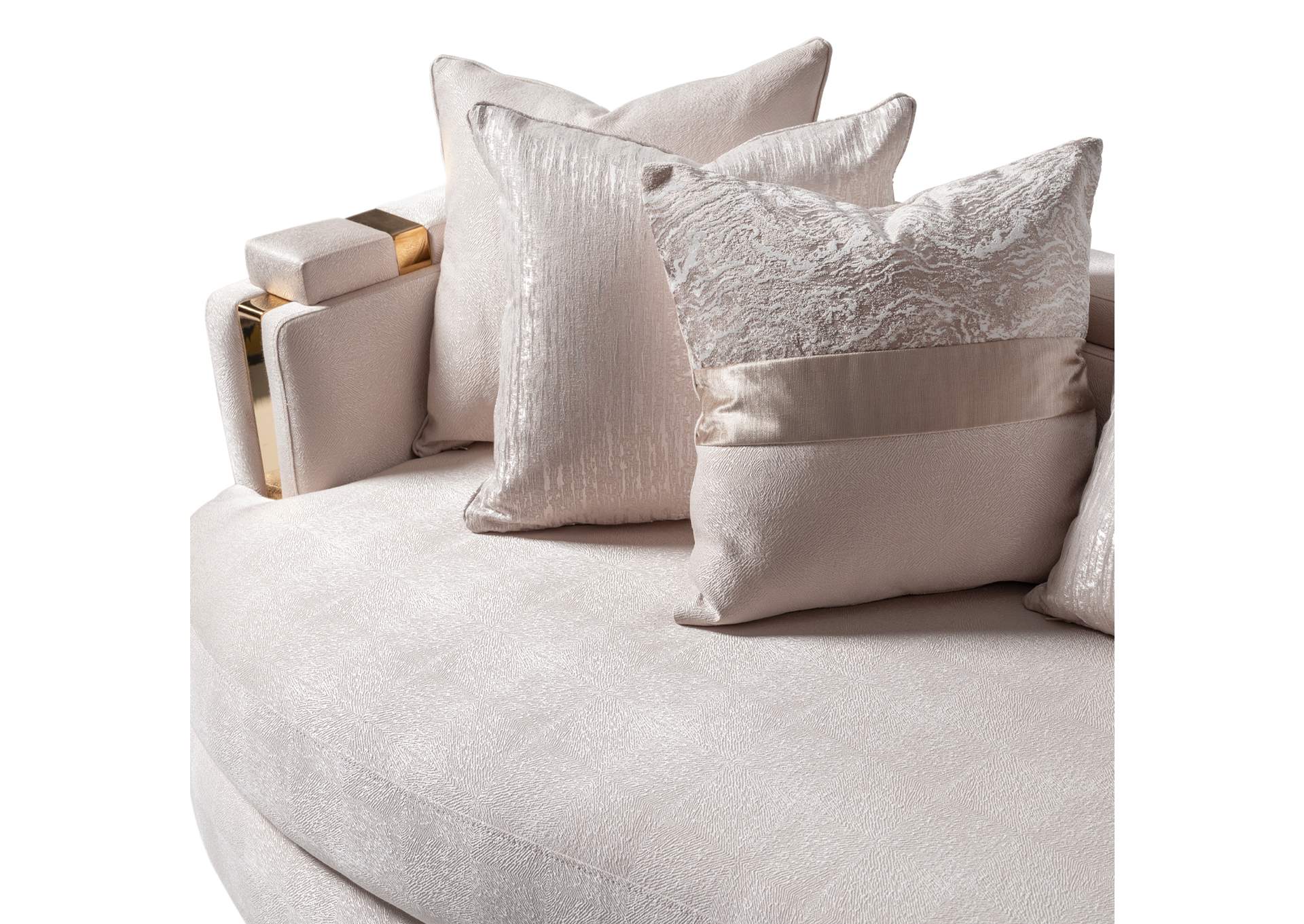 Carmela Mansion Sofa - Almond and Gold image 10
