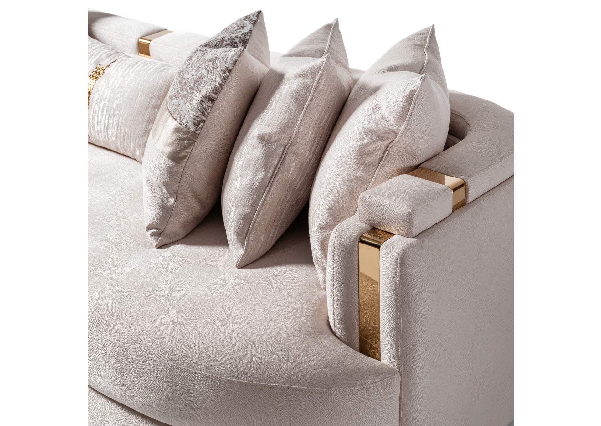 Carmela Mansion Sofa - Almond and Gold image 12