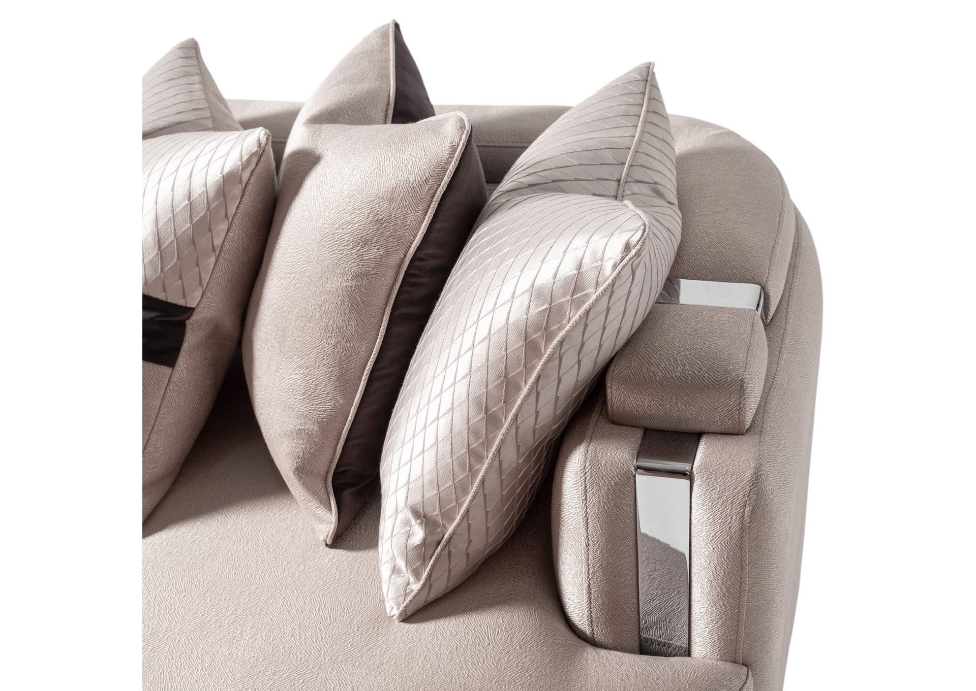 Carmela Mansion Sofa - Zinc and Silver image 10