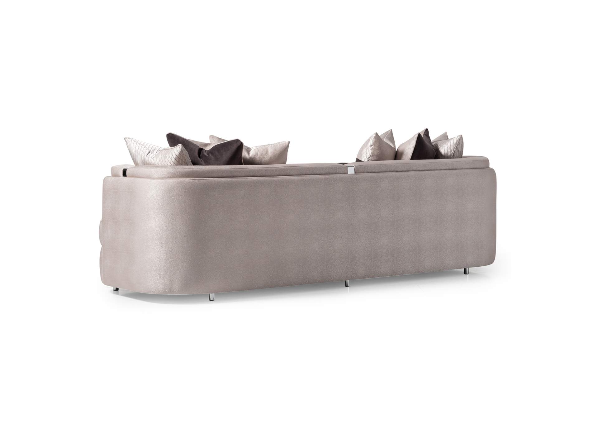 Carmela Mansion Sofa - Zinc and Silver image 17