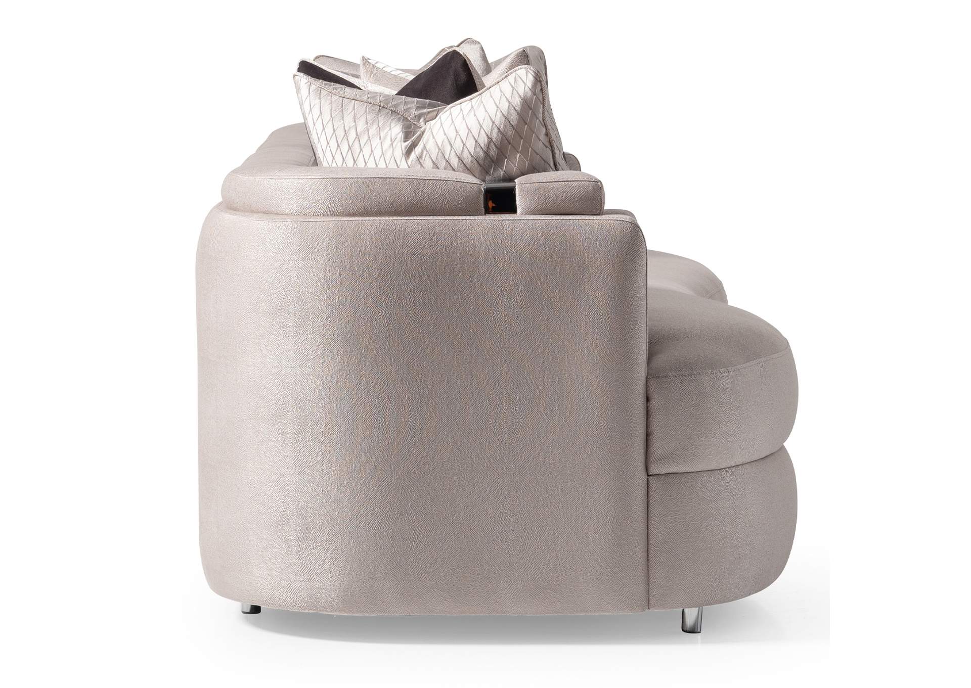 Carmela Mansion Sofa - Zinc and Silver image 14