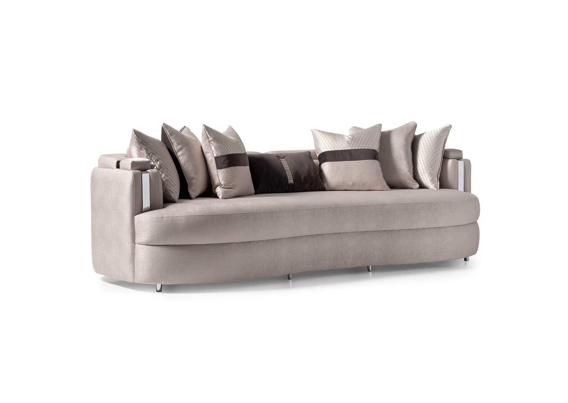Carmela Mansion Sofa - Zinc and Silver image 13
