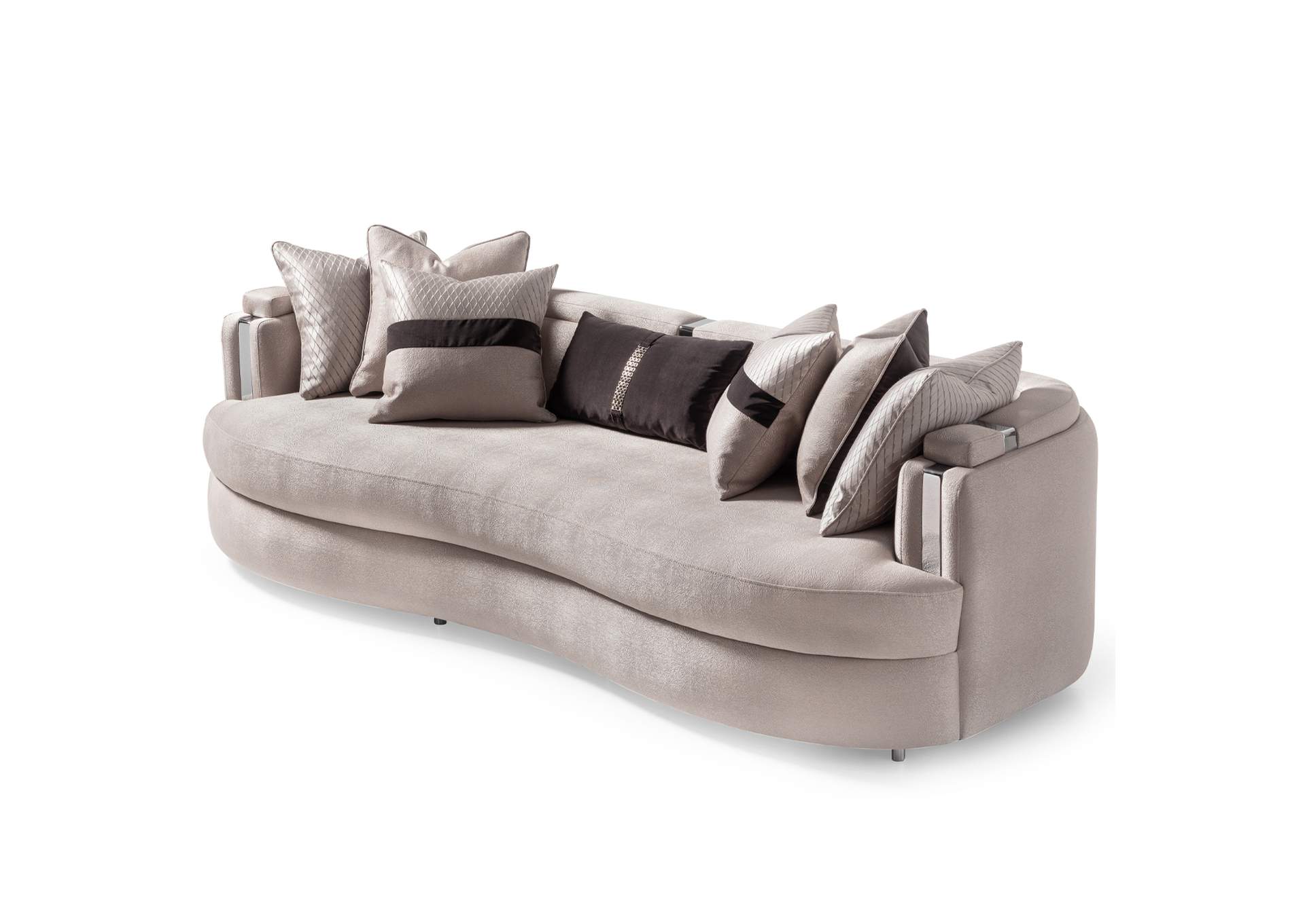 Carmela Mansion Sofa - Zinc and Silver image 12