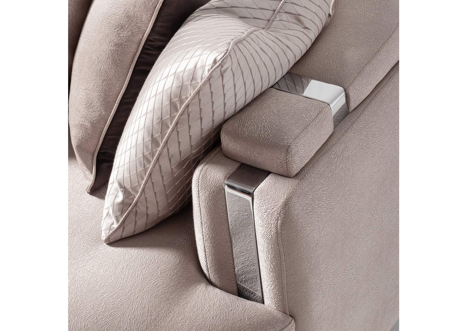 Carmela Mansion Sofa - Zinc and Silver image 3