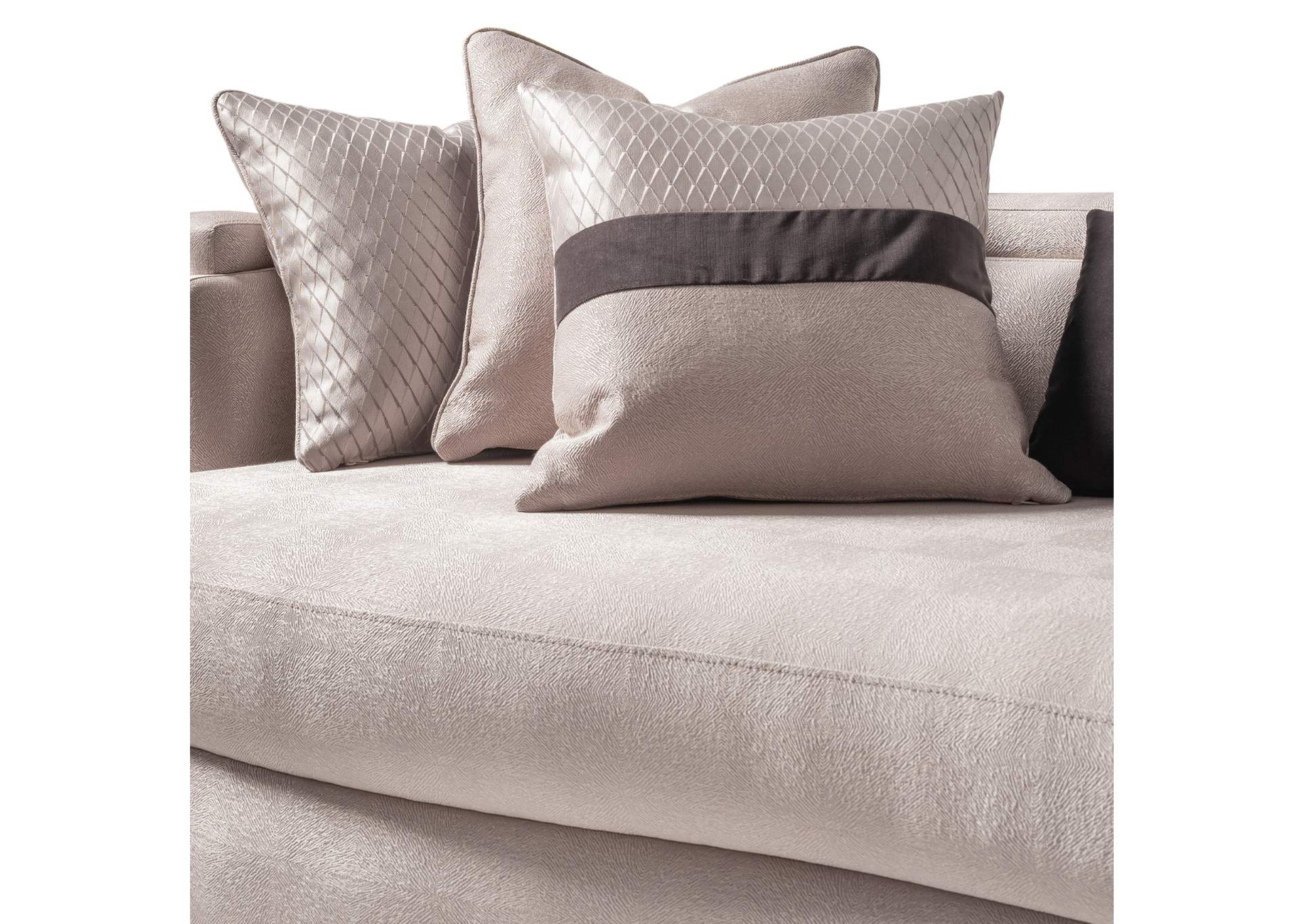 Carmela Mansion Sofa - Zinc and Silver image 11