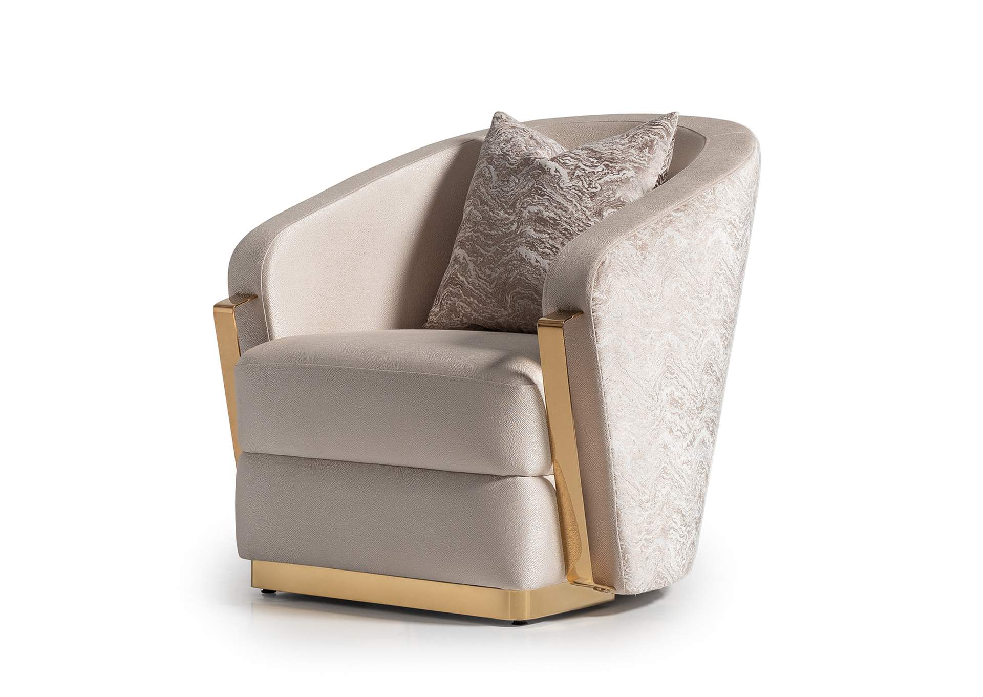 Carmela Accent Chair - Almond and Gold image 22