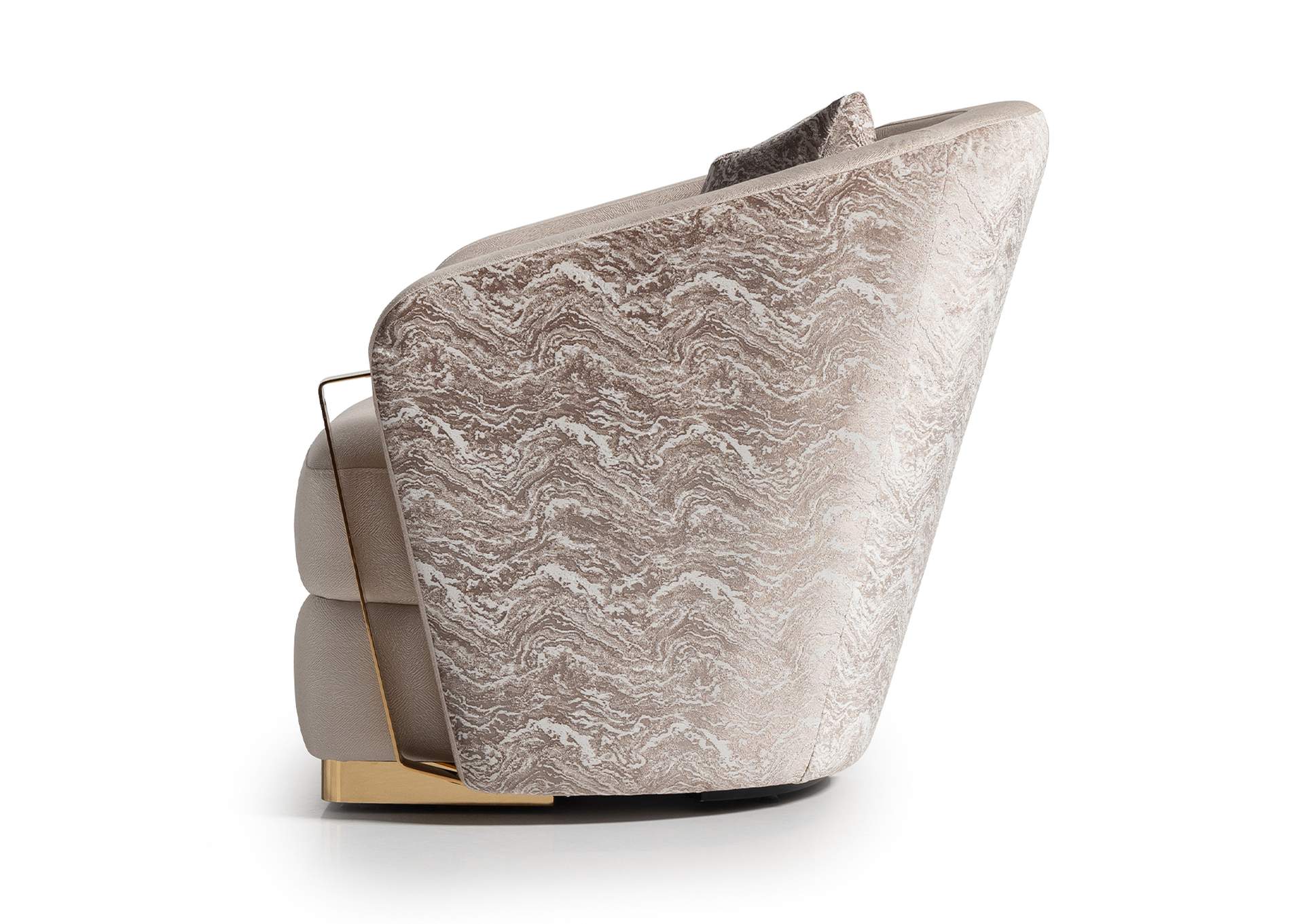 Carmela Accent Chair - Almond and Gold image 21