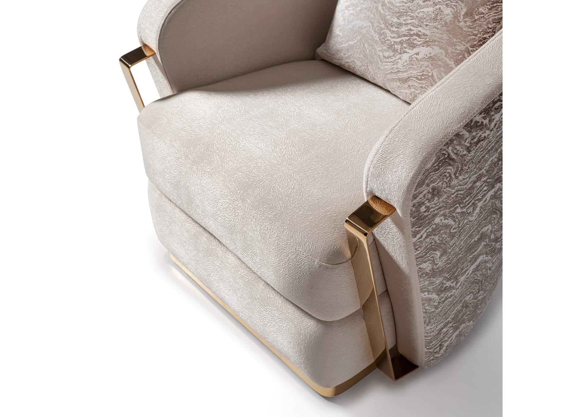 Carmela Accent Chair - Almond and Gold image 13
