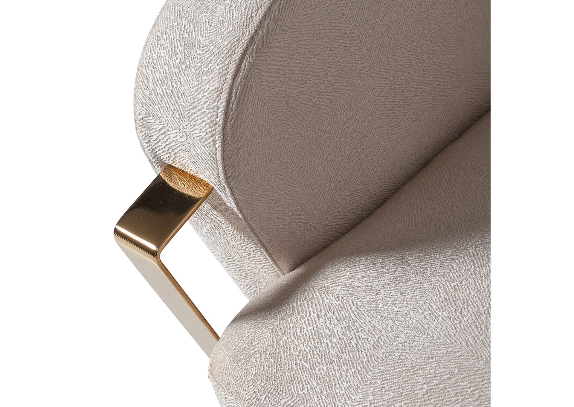 Carmela Accent Chair - Almond and Gold image 12