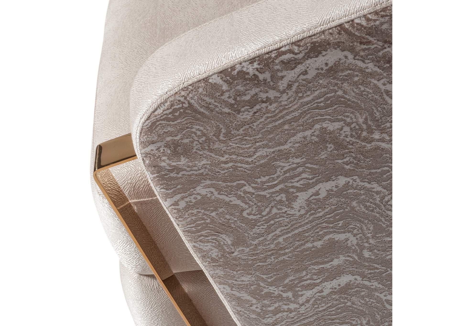 Carmela Accent Chair - Almond and Gold image 11