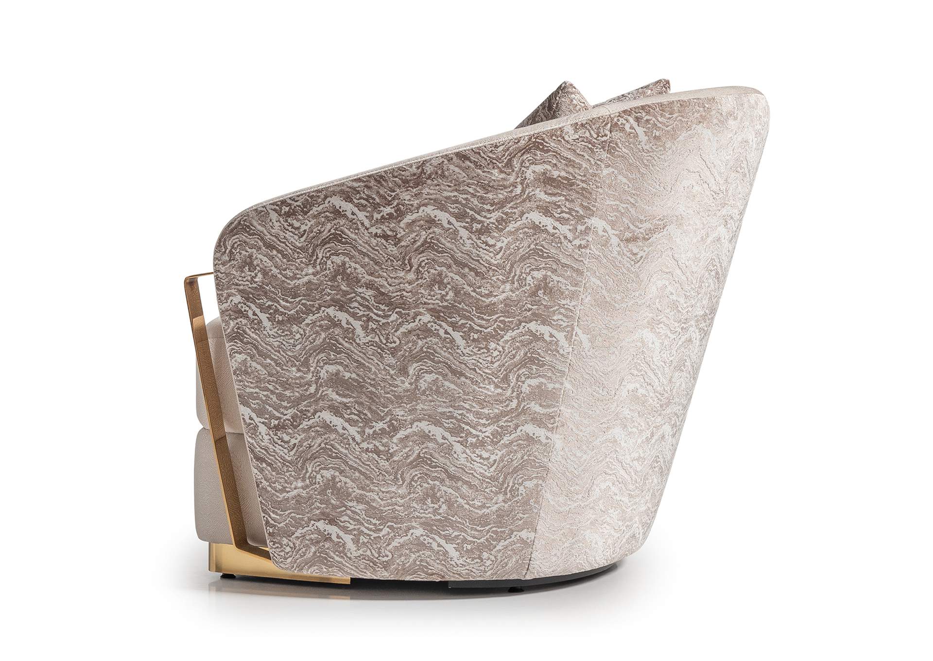 Carmela Accent Chair - Almond and Gold image 20