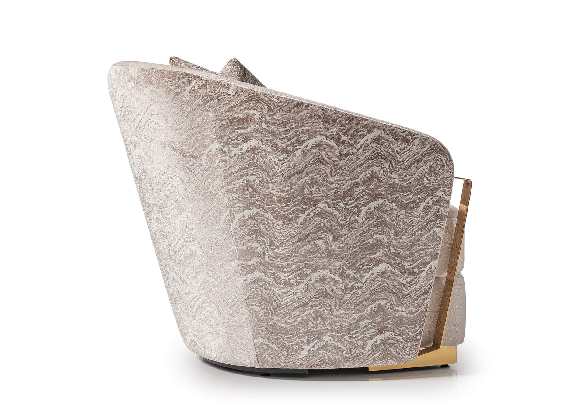 Carmela Accent Chair - Almond and Gold image 17