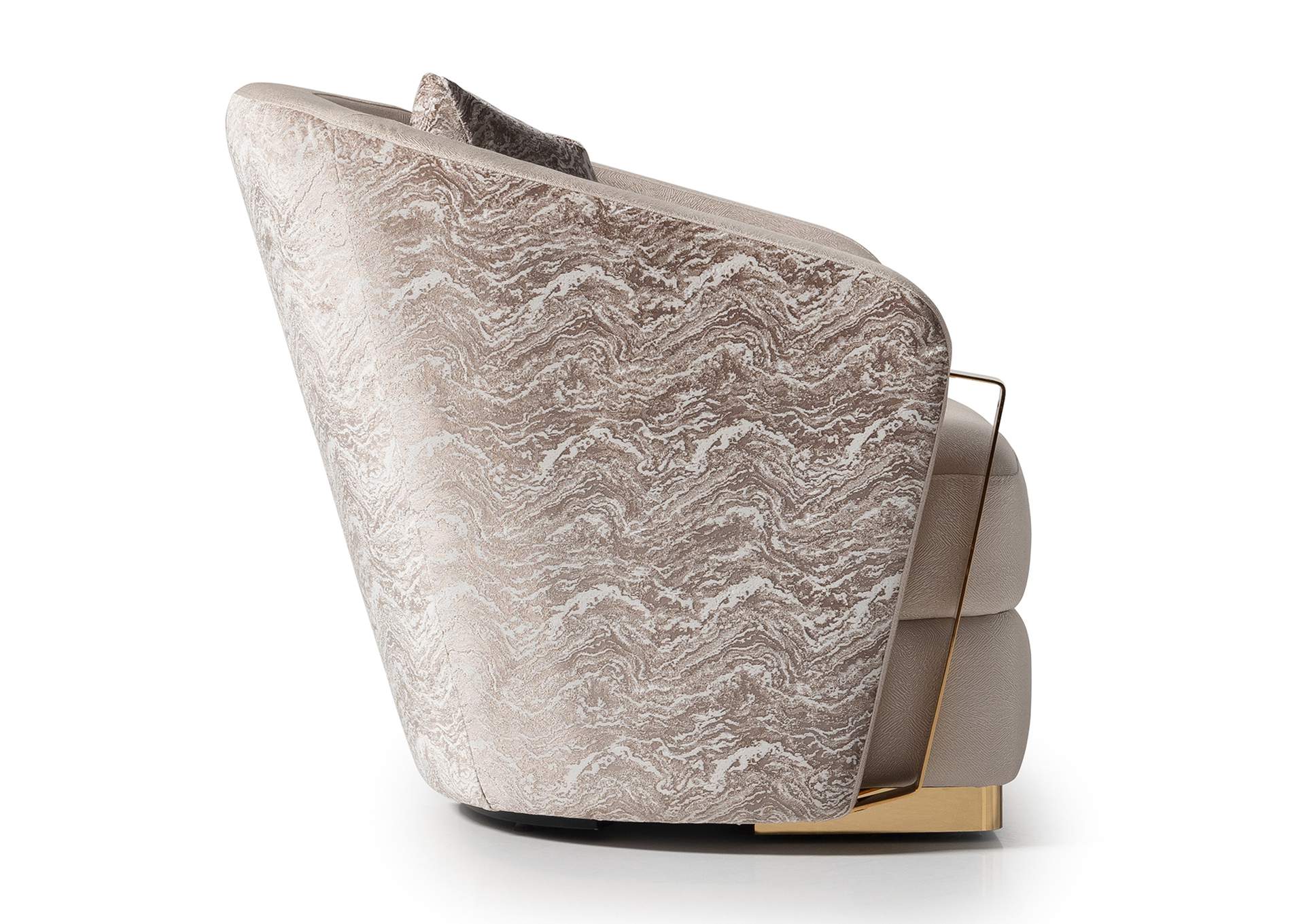 Carmela Accent Chair - Almond and Gold image 15