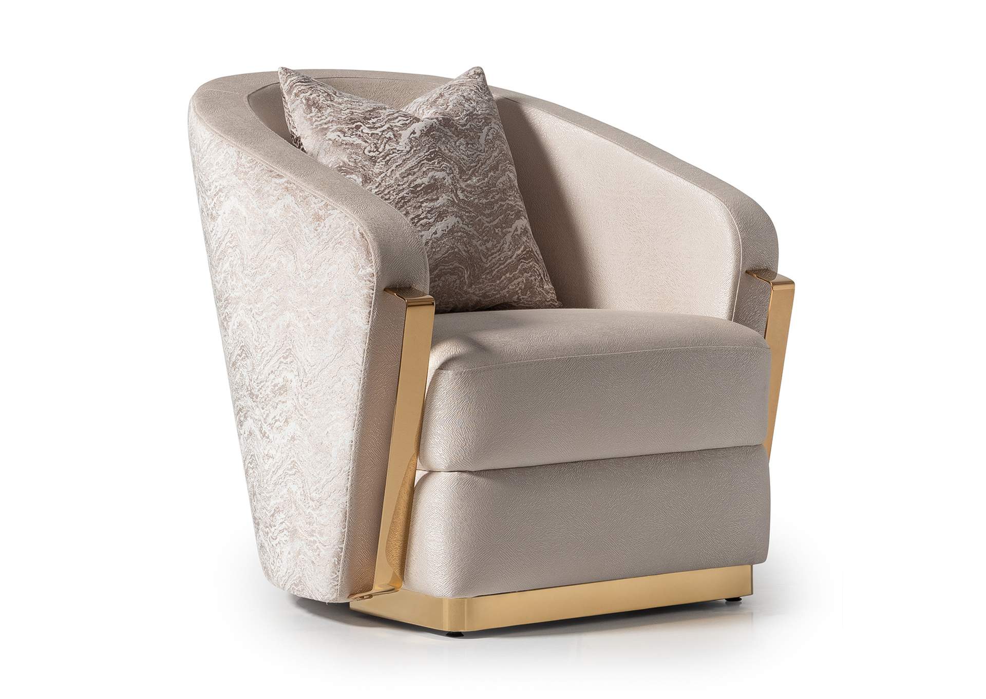 Carmela Accent Chair - Almond and Gold image 14