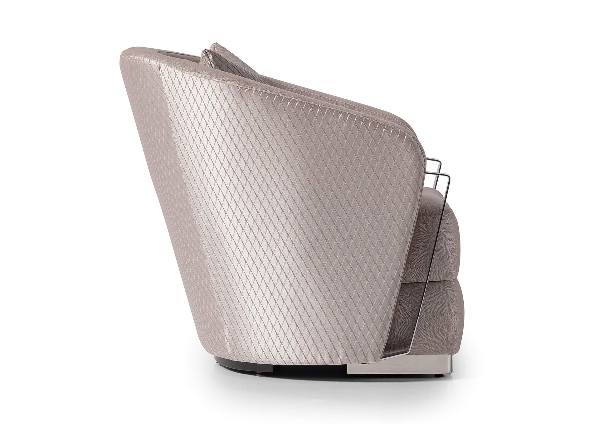 Carmela Accent Chair - Zinc and Silver image 4