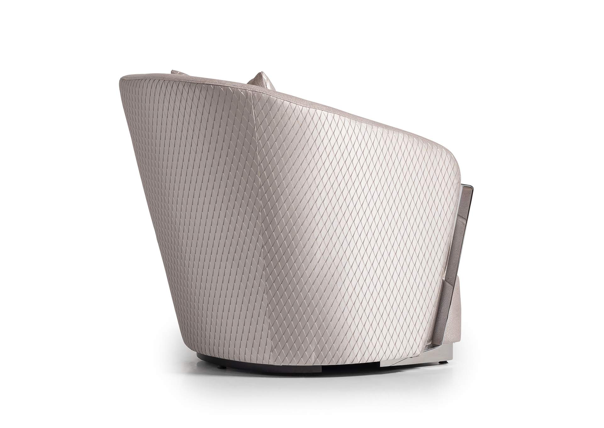 Carmela Accent Chair - Zinc and Silver image 5