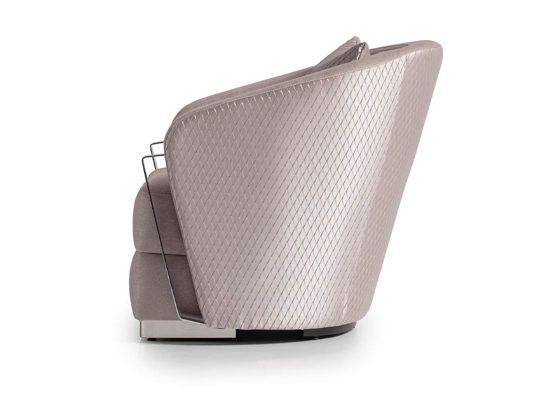 Carmela Accent Chair - Zinc and Silver image 8