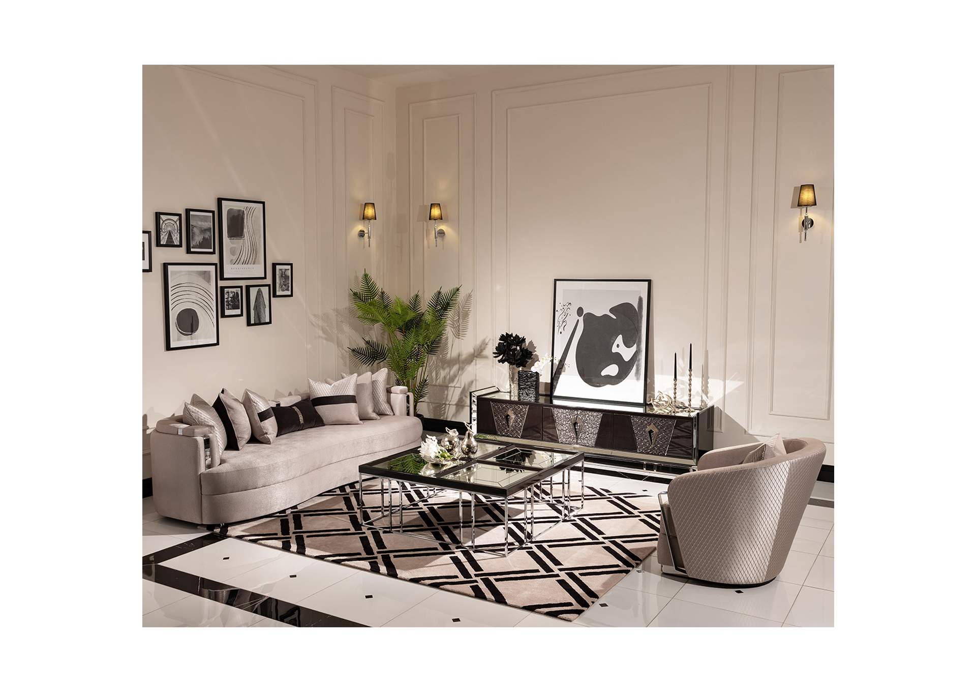 Carmela Accent Chair - Zinc and Silver image 16