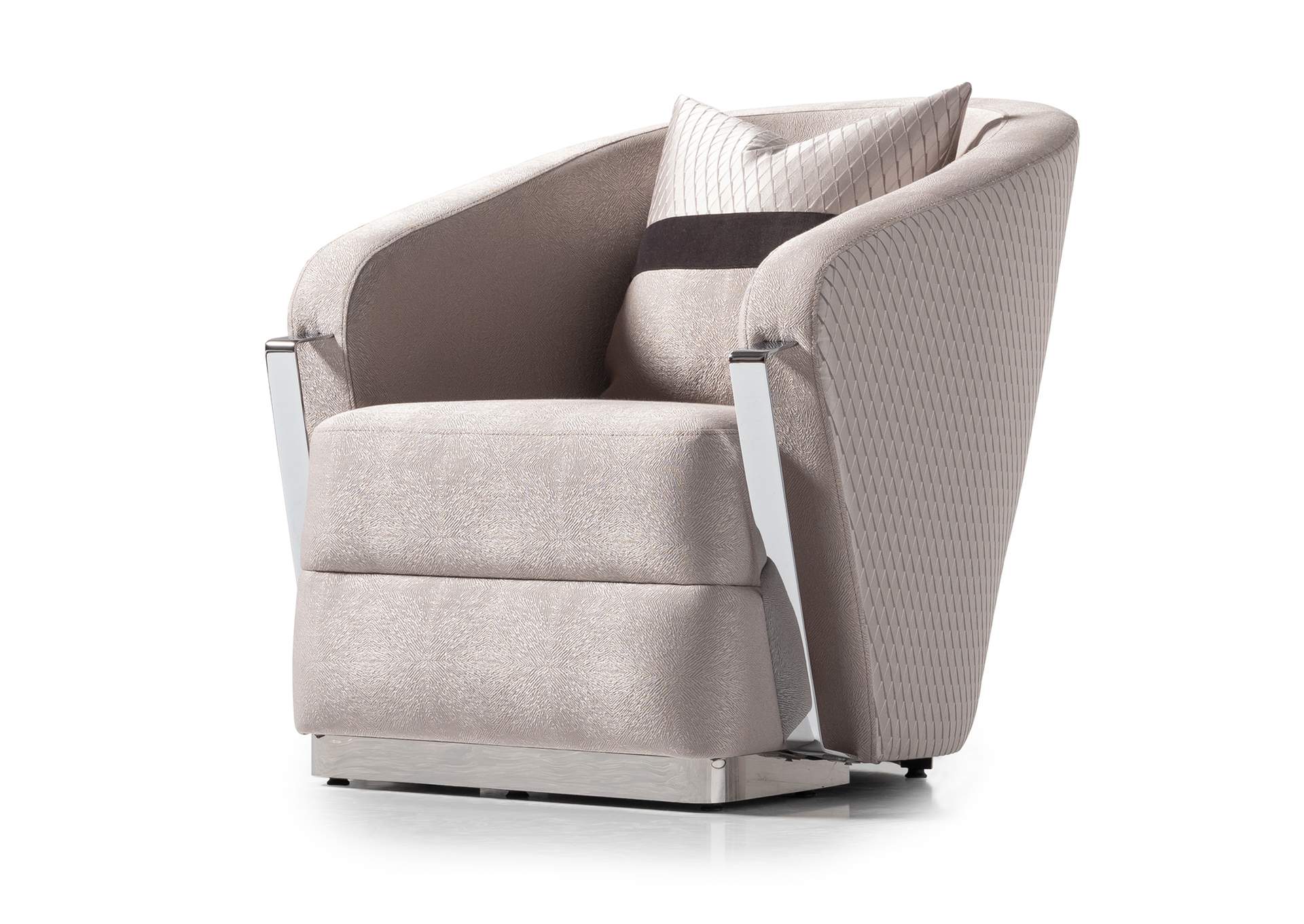Carmela Accent Chair - Zinc and Silver image 10
