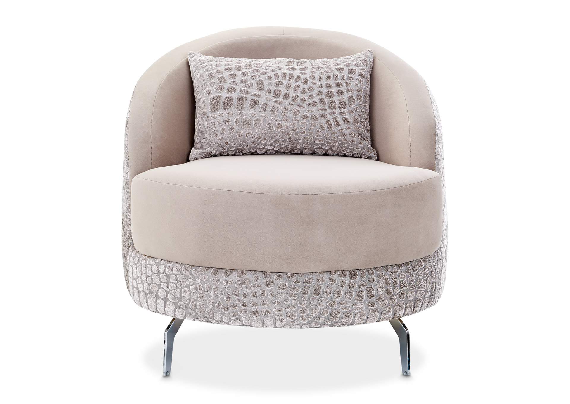 Dion Accent Chair Chair - Stone and Silver image 3