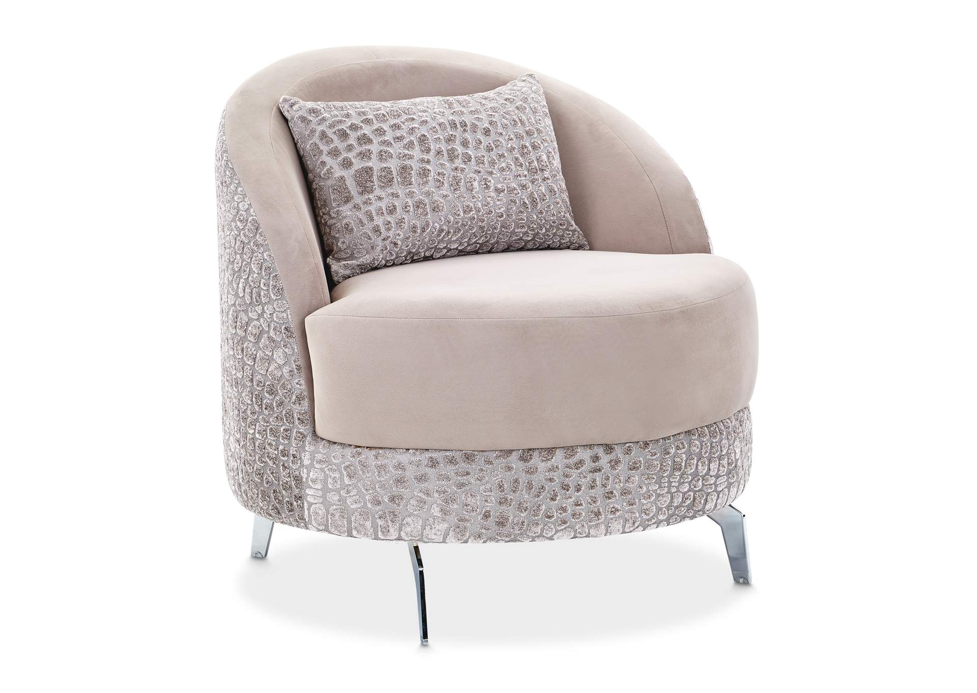 Dion Accent Chair Chair - Stone and Silver image 4
