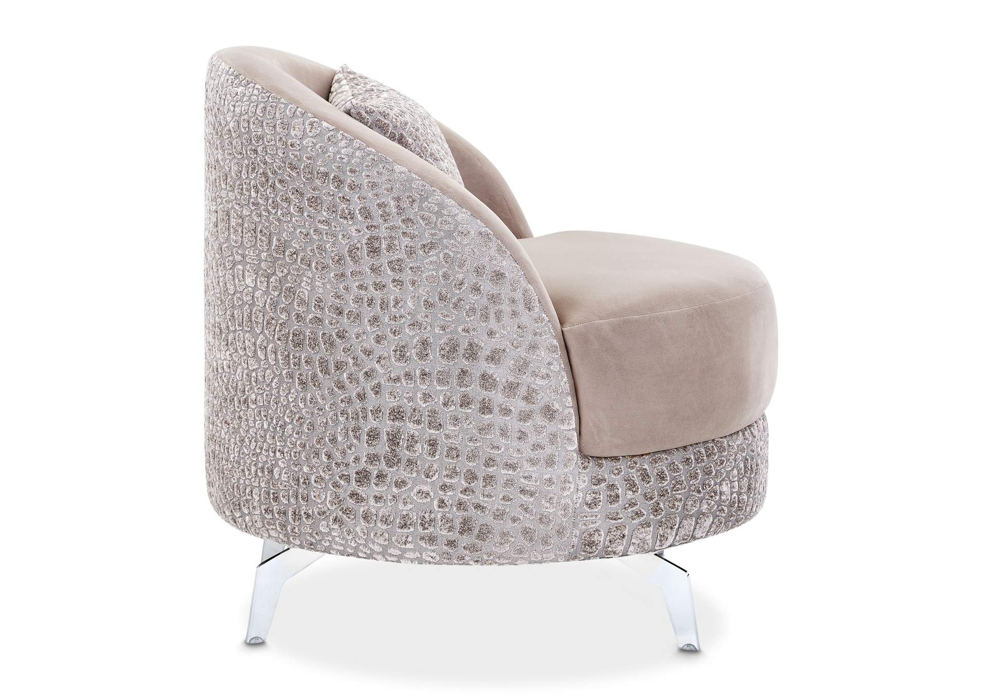 Dion Accent Chair Chair - Stone and Silver image 5