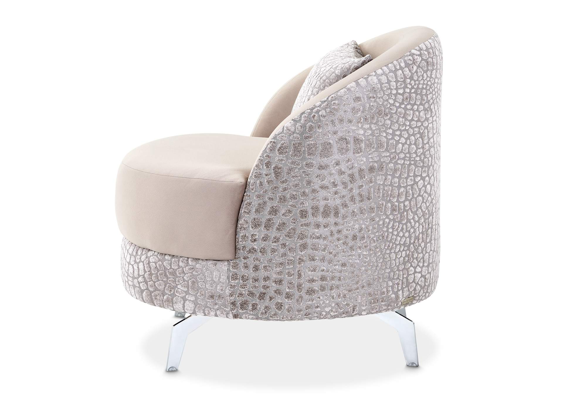 Dion Accent Chair Chair - Stone and Silver image 9