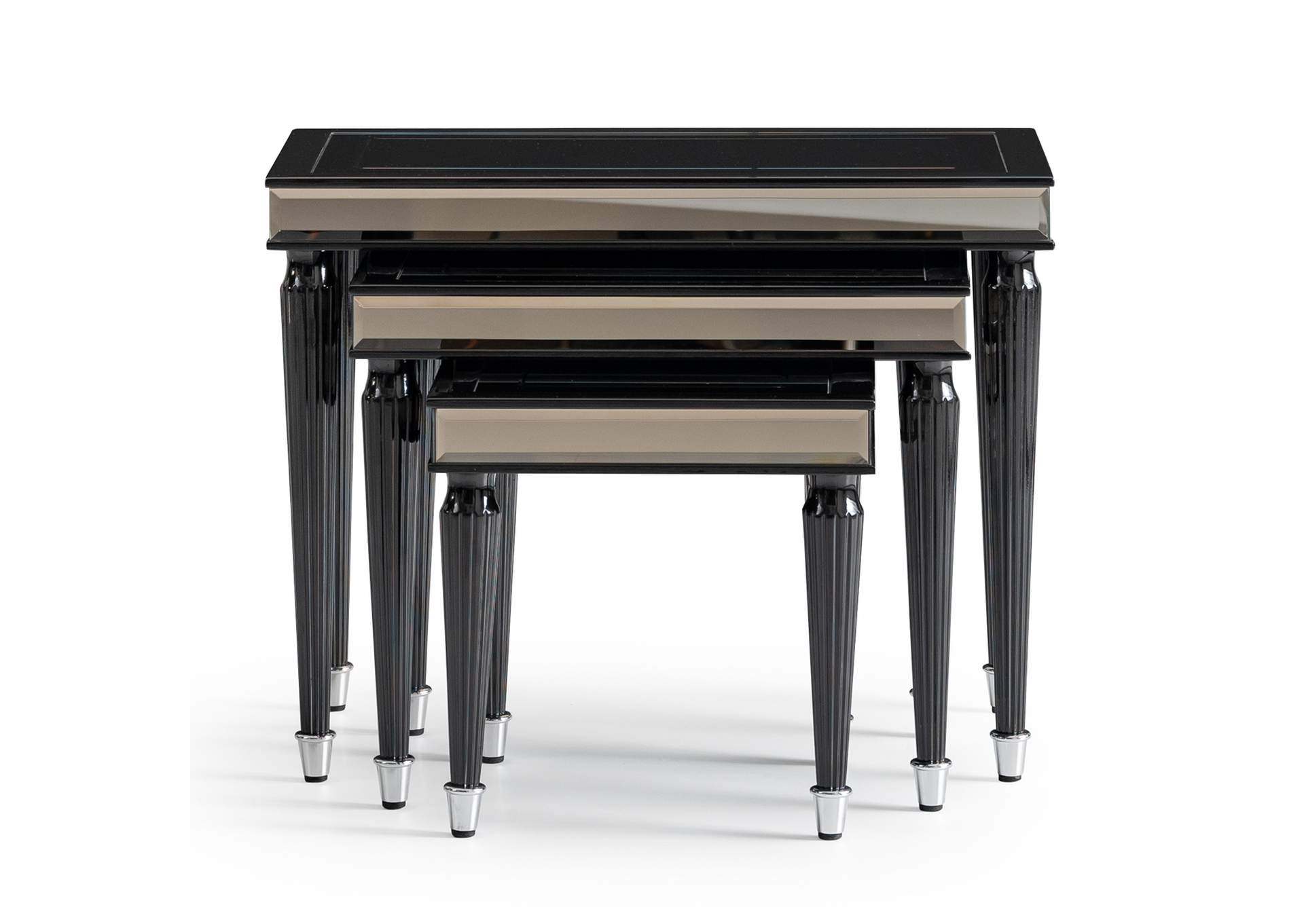 La Francaise Nesting Tables - Set of 3 - Black Ice