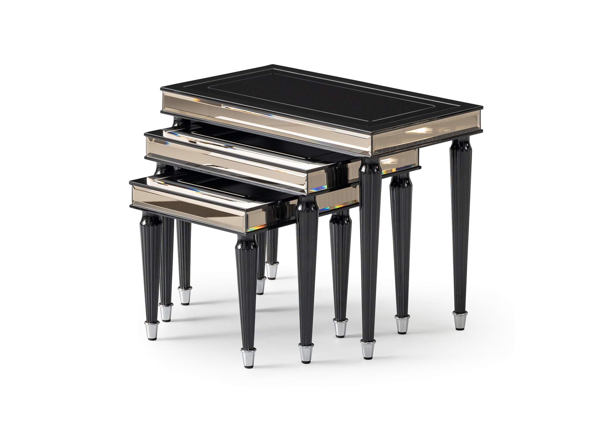 La Francaise Nesting Tables - Set of 3 - Black Ice image 4