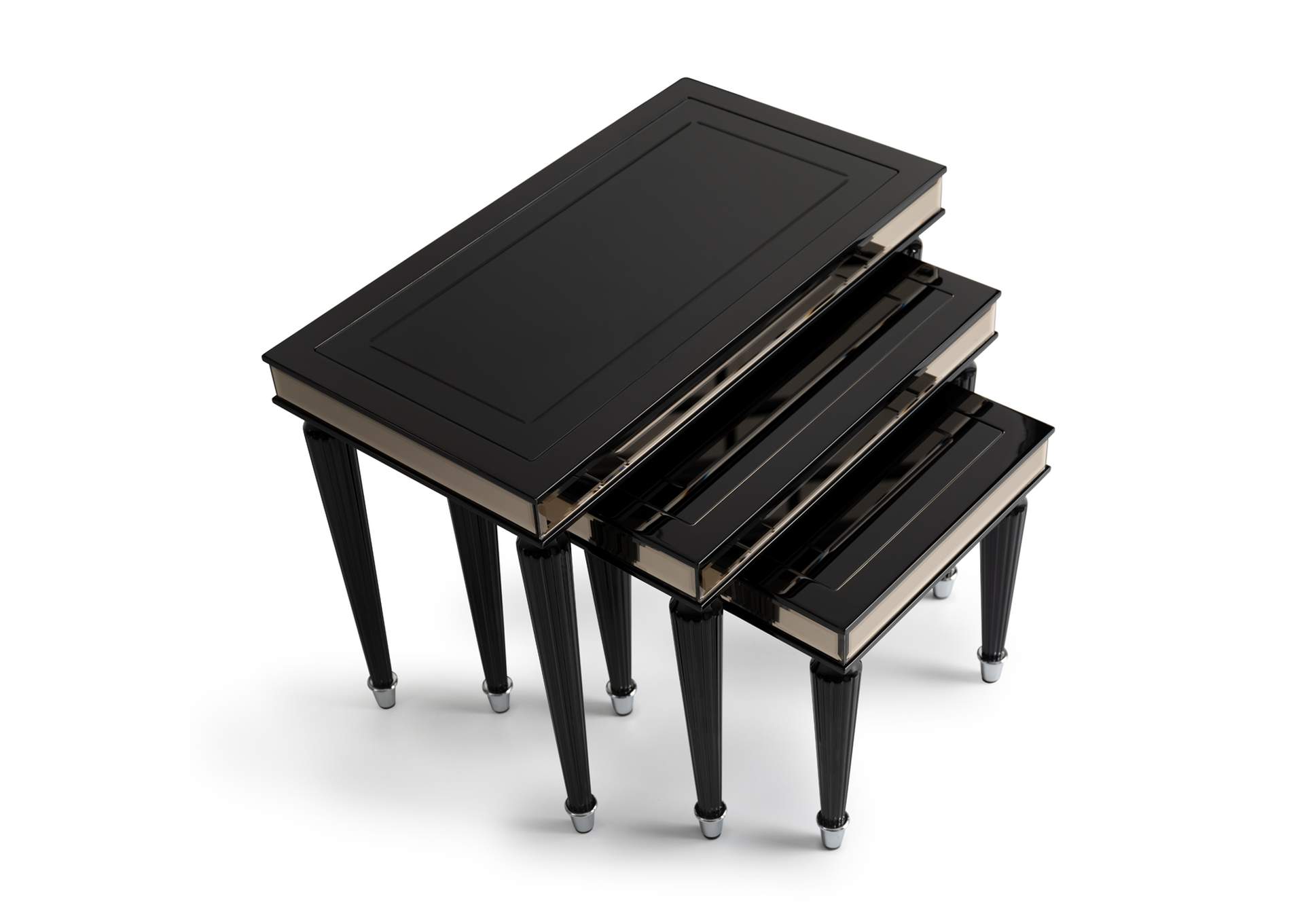 La Francaise Nesting Tables - Set of 3 - Black Ice image 8