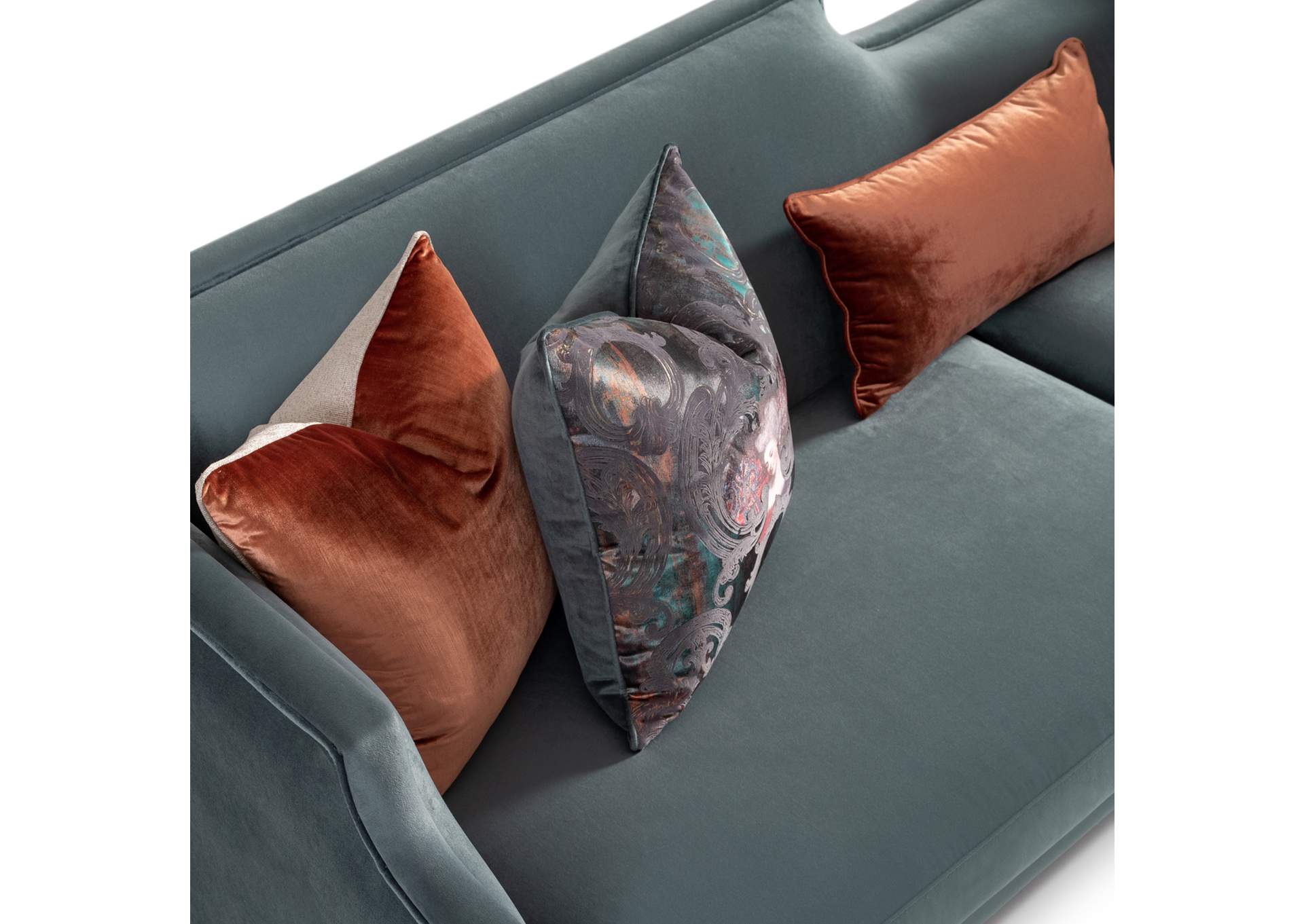 La Francaise Mansion Sofa - Azure - Black image 13