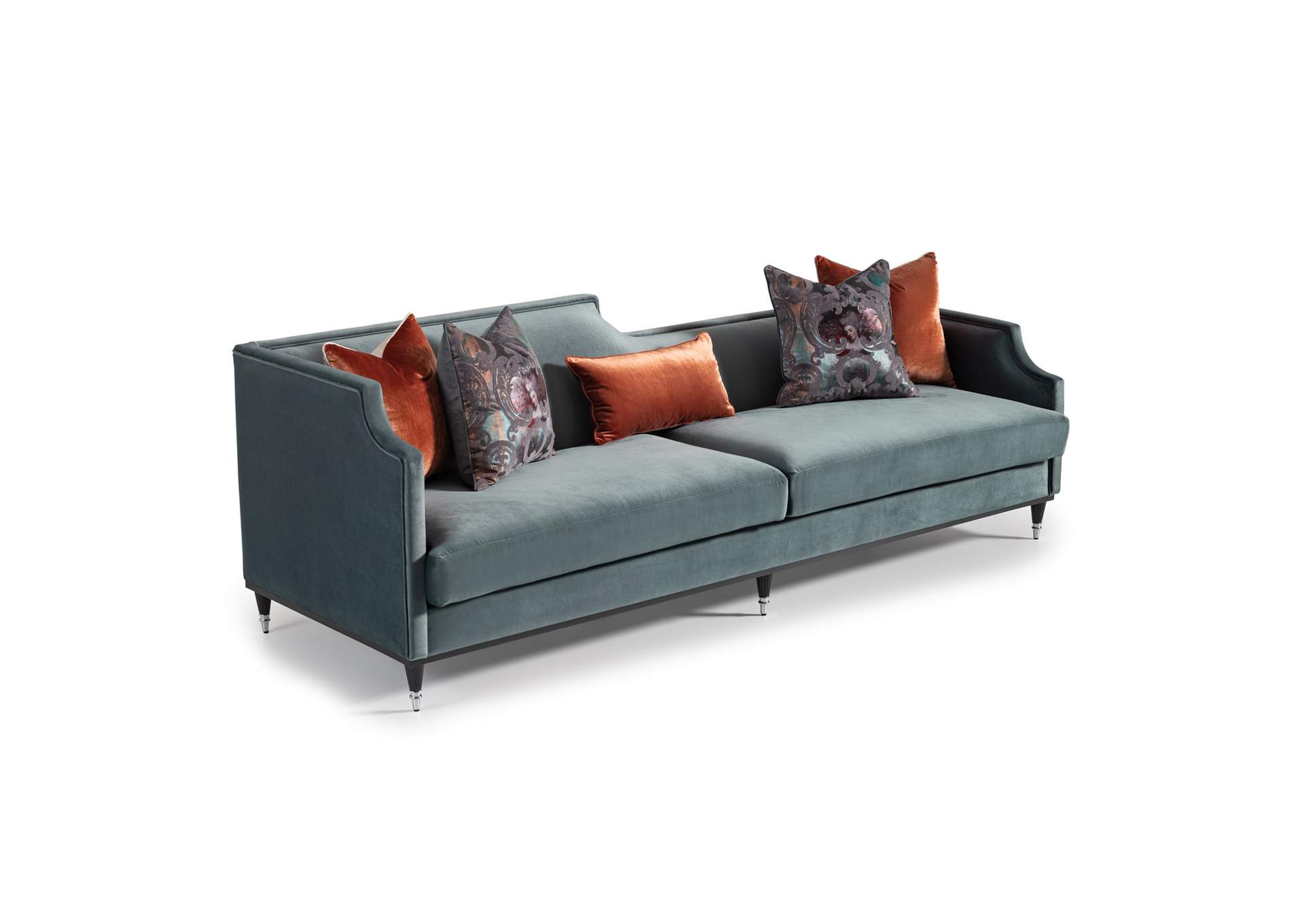 La Francaise Mansion Sofa - Azure - Black image 15