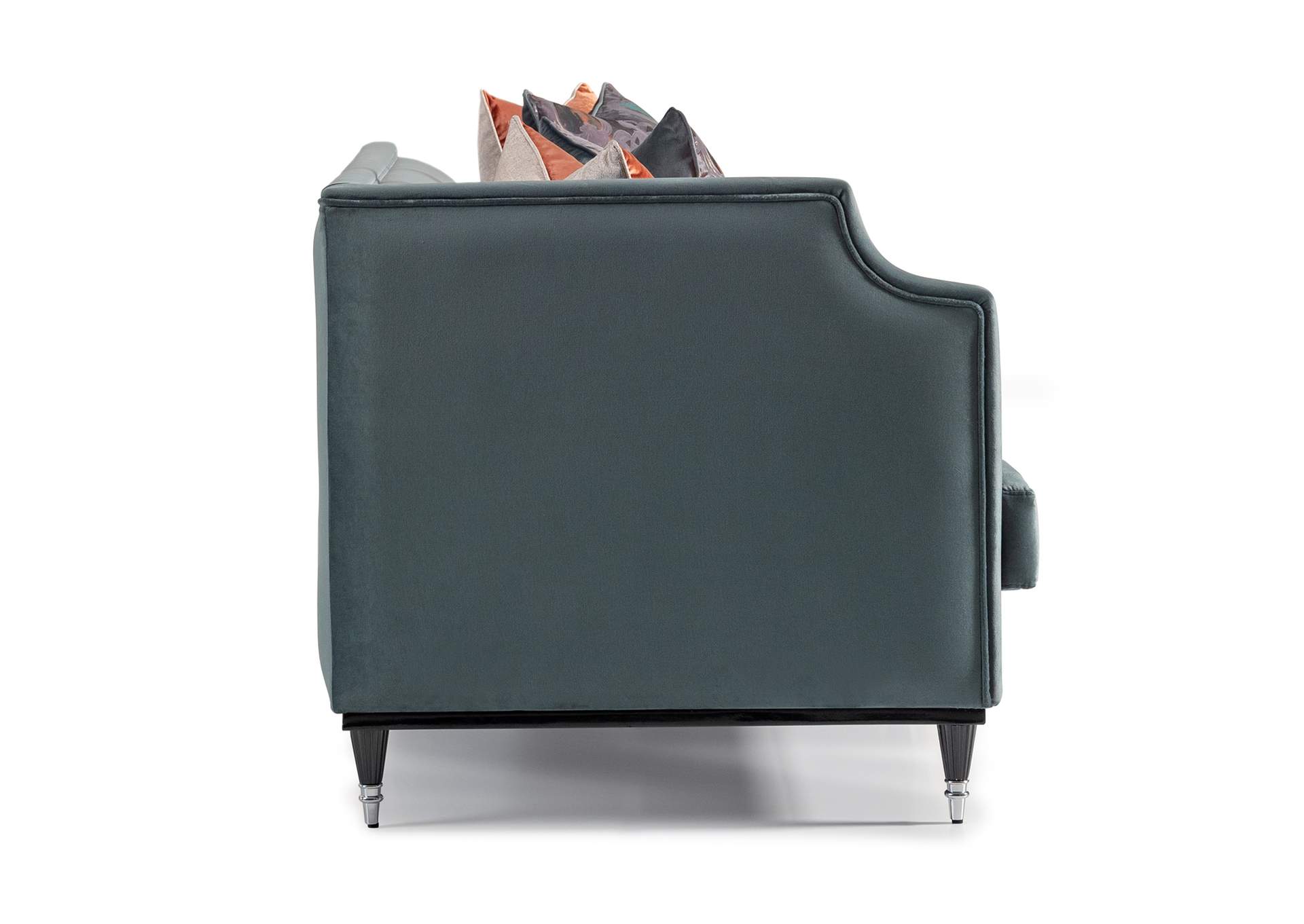 La Francaise Mansion Sofa - Azure - Black image 8