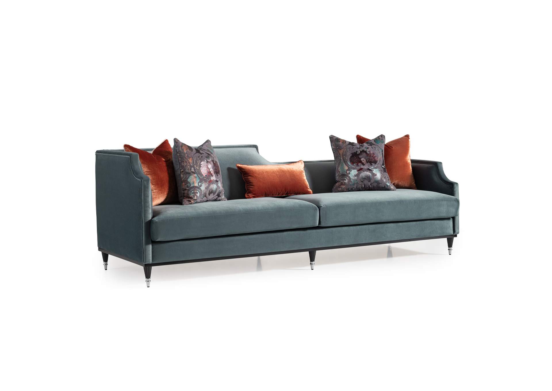 La Francaise Mansion Sofa - Azure - Black image 9
