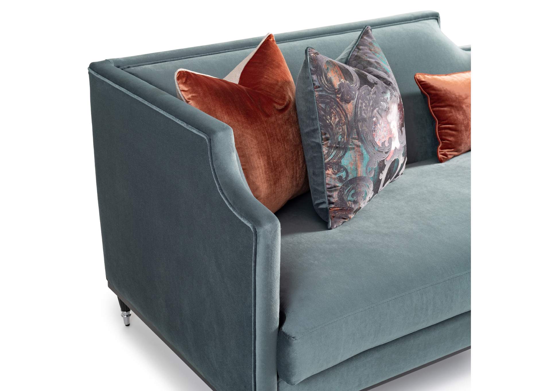 La Francaise Mansion Sofa - Azure - Black image 10