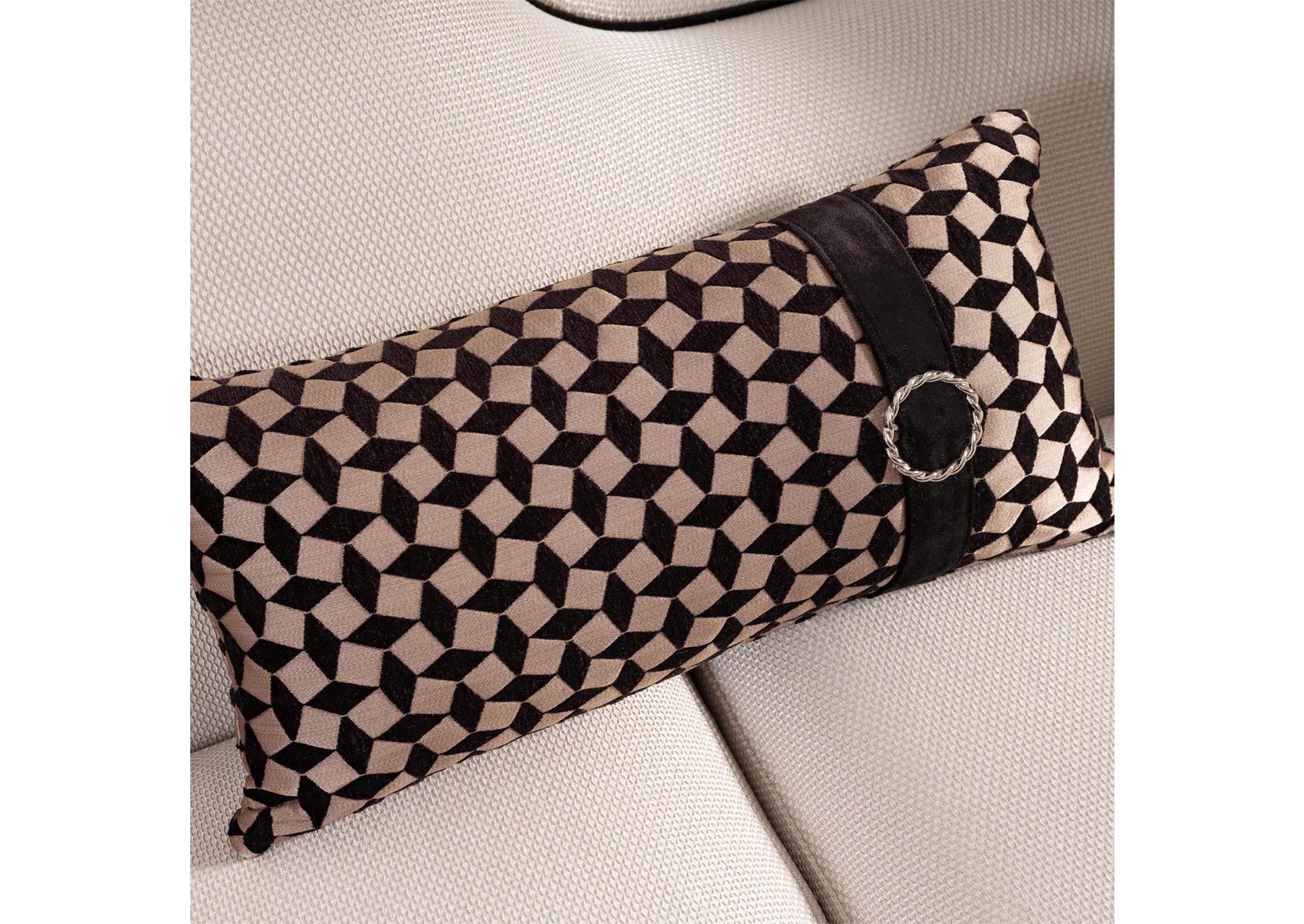 La Francaise Mansion Sofa - Cafe Au Lait and Black image 12