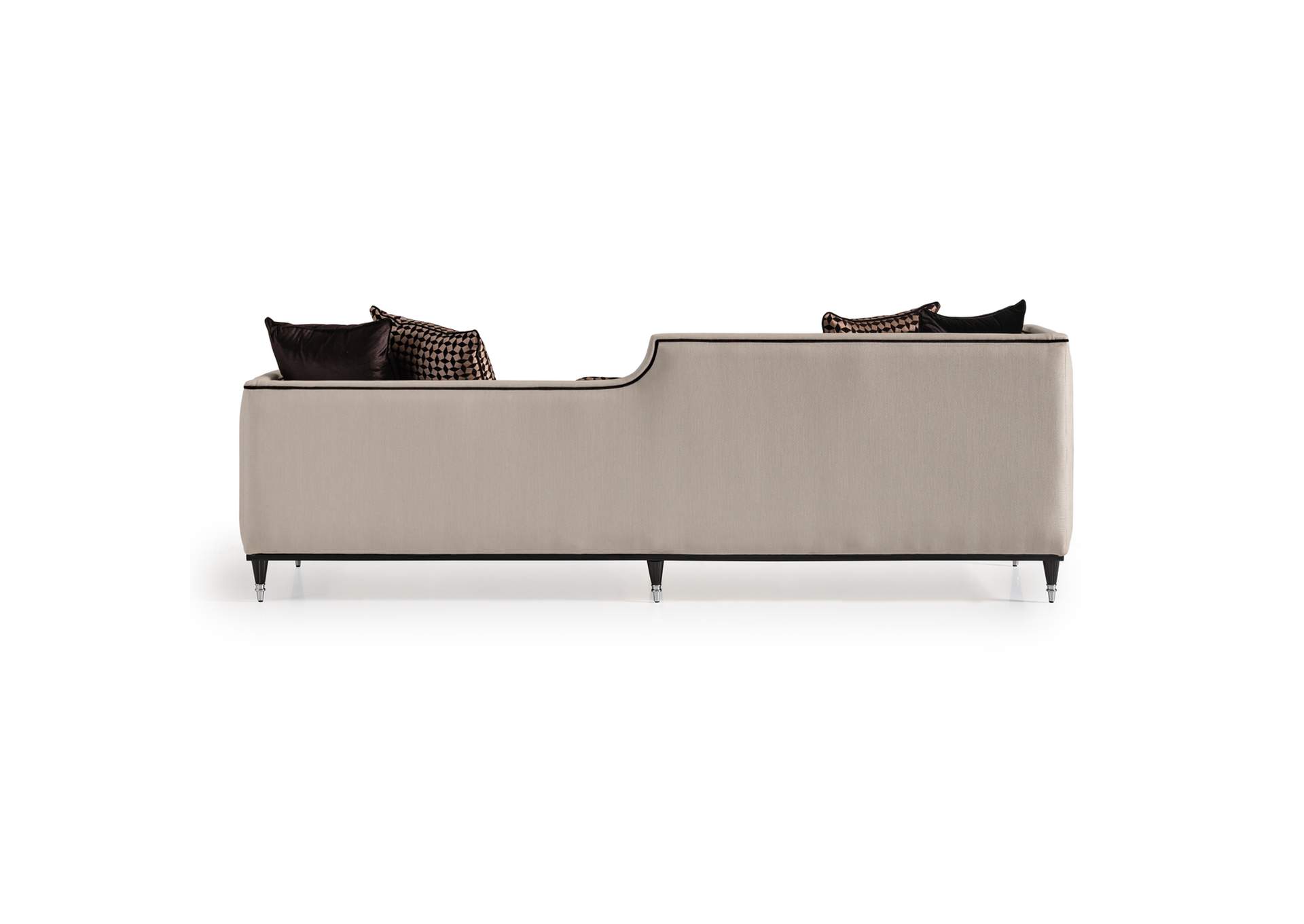 La Francaise Mansion Sofa - Cafe Au Lait and Black image 18