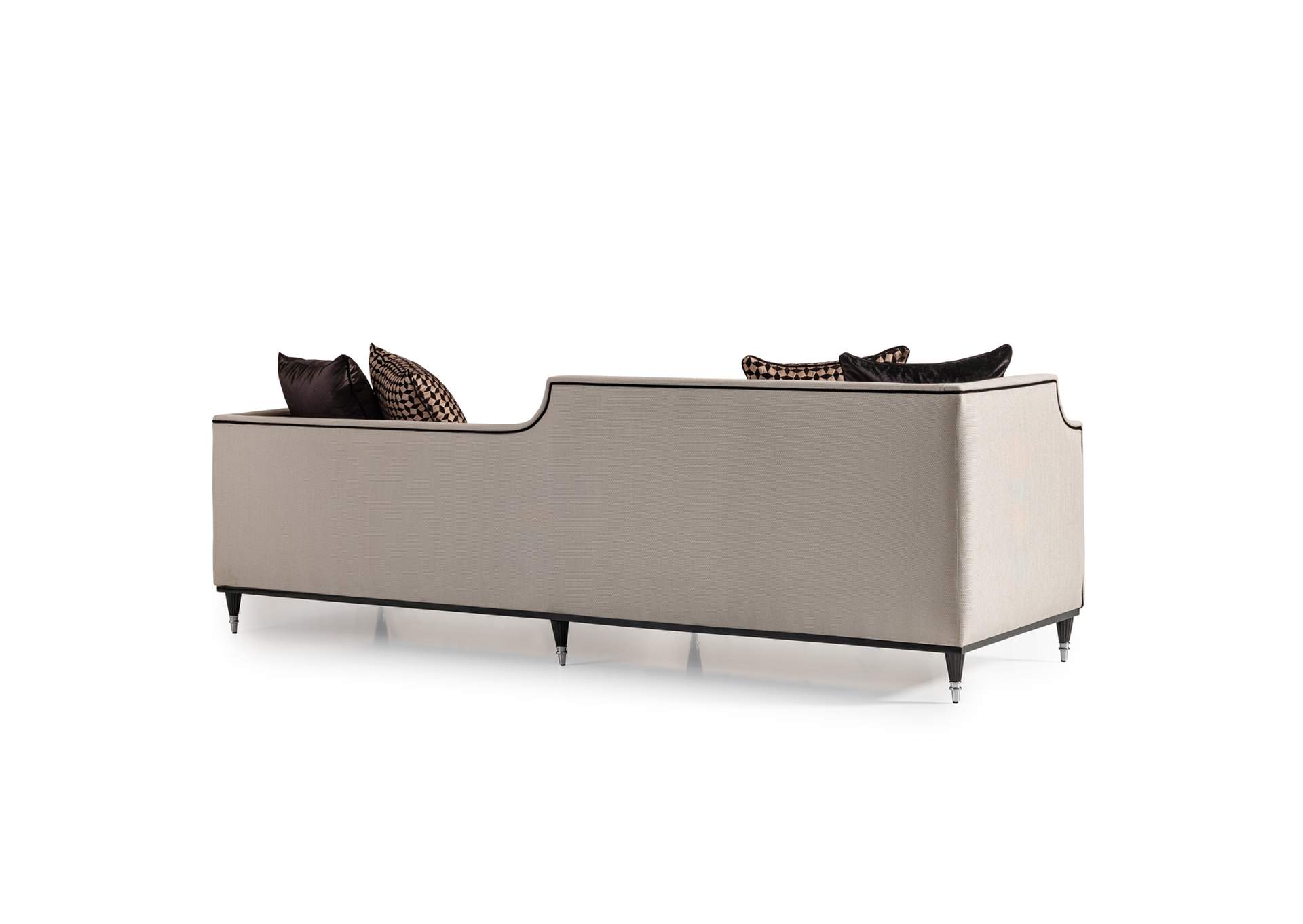 La Francaise Mansion Sofa - Cafe Au Lait and Black image 17