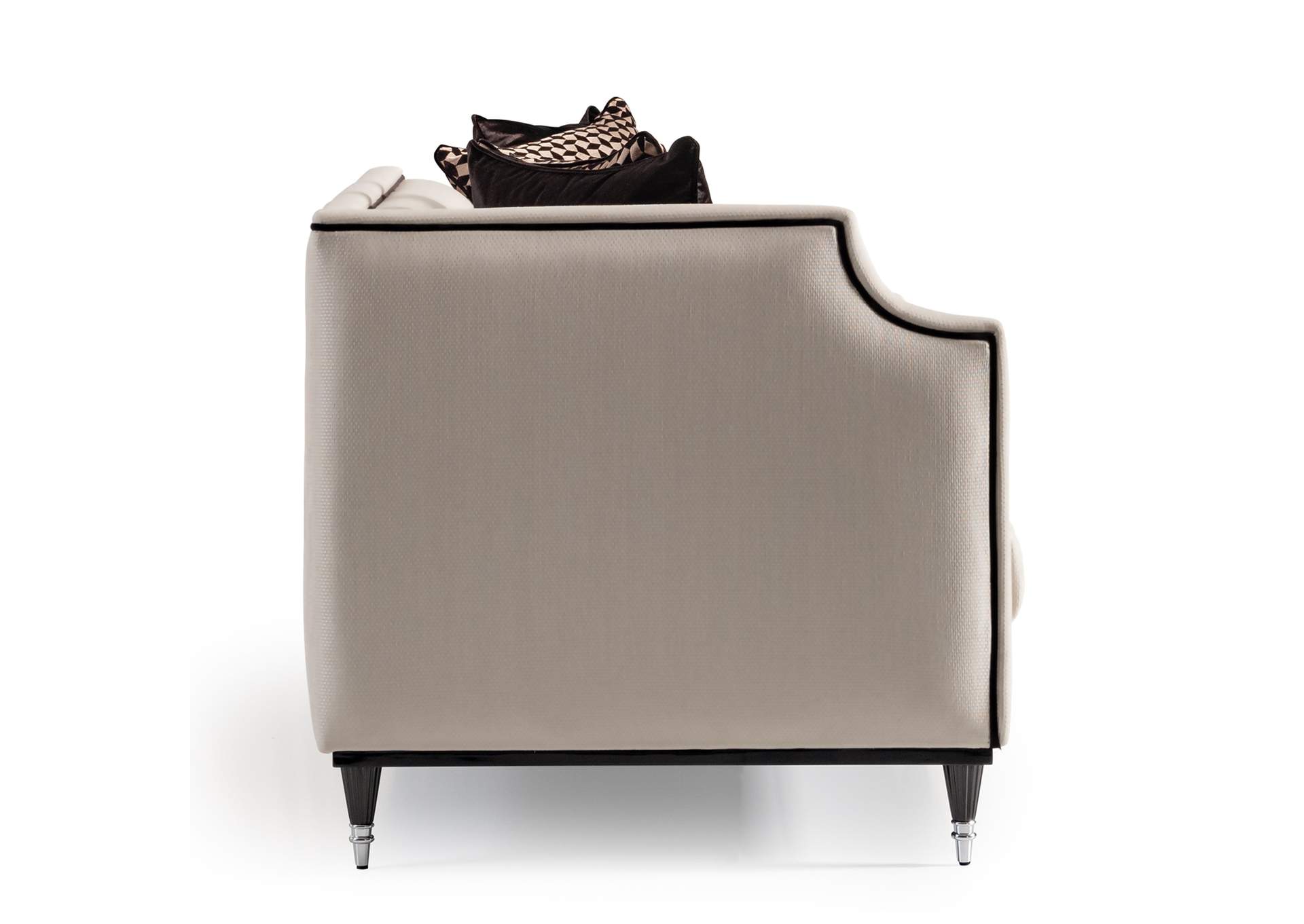 La Francaise Mansion Sofa - Cafe Au Lait and Black image 16