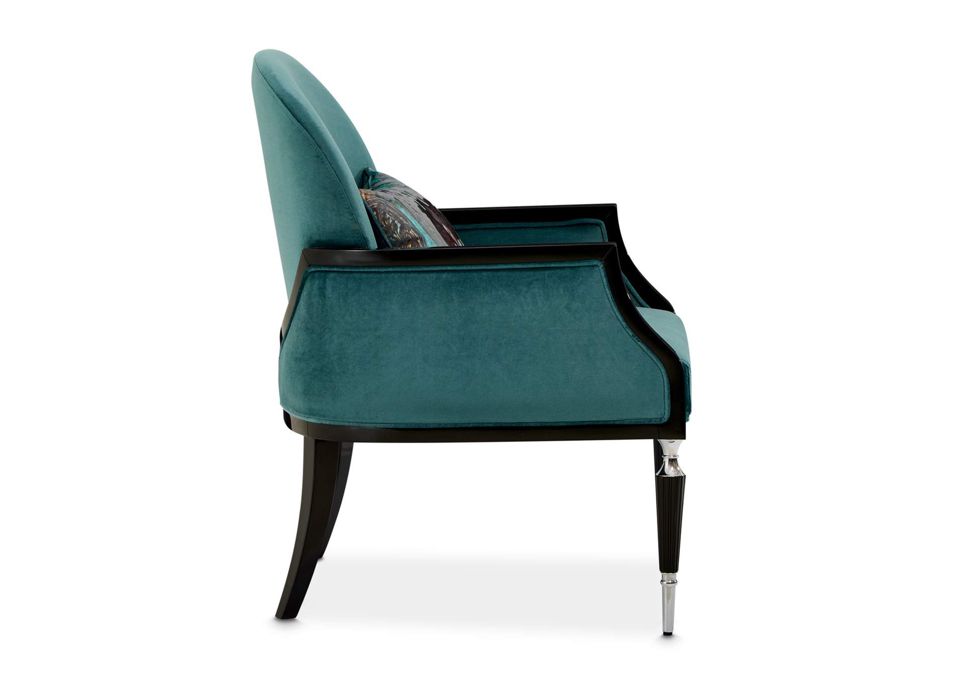 La Francaise Accent Chair - Azure and Black image 16