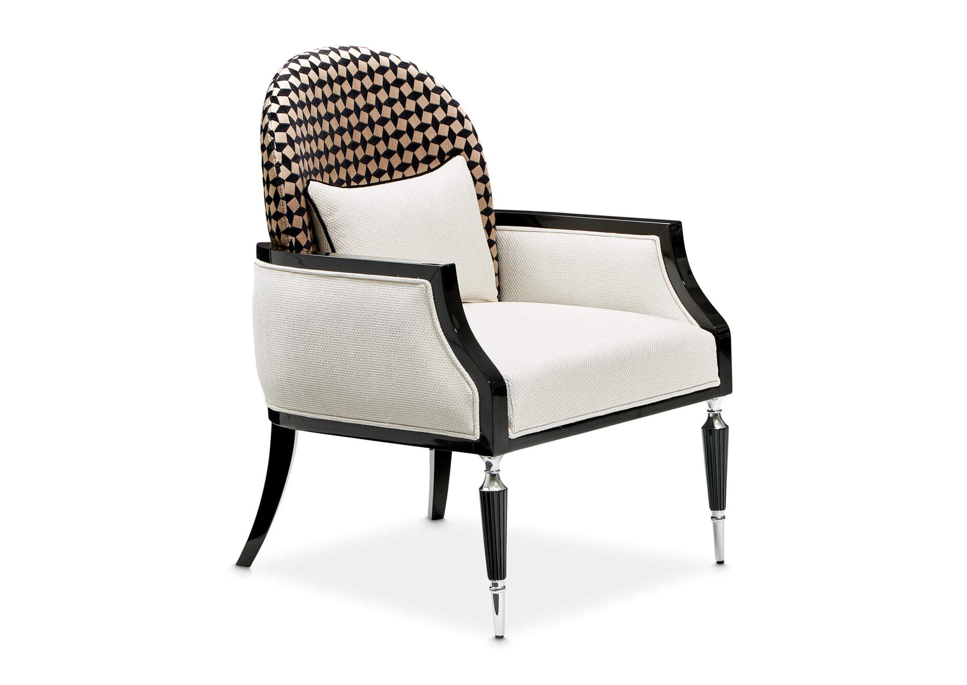 La Francaise Accent Chair - Cafe Au Lait and Black image 20