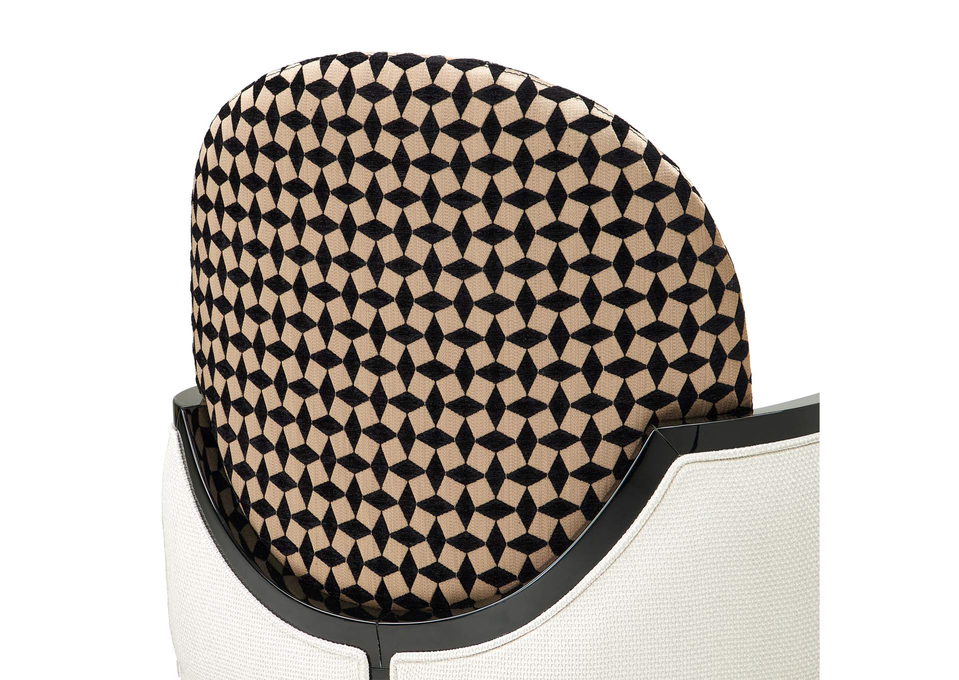 La Francaise Accent Chair - Cafe Au Lait and Black image 11