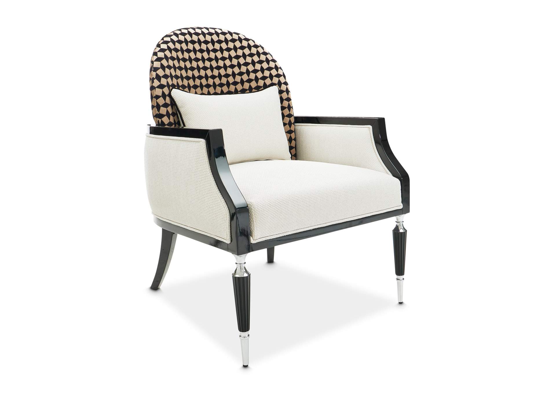 La Francaise Accent Chair - Cafe Au Lait and Black image 8