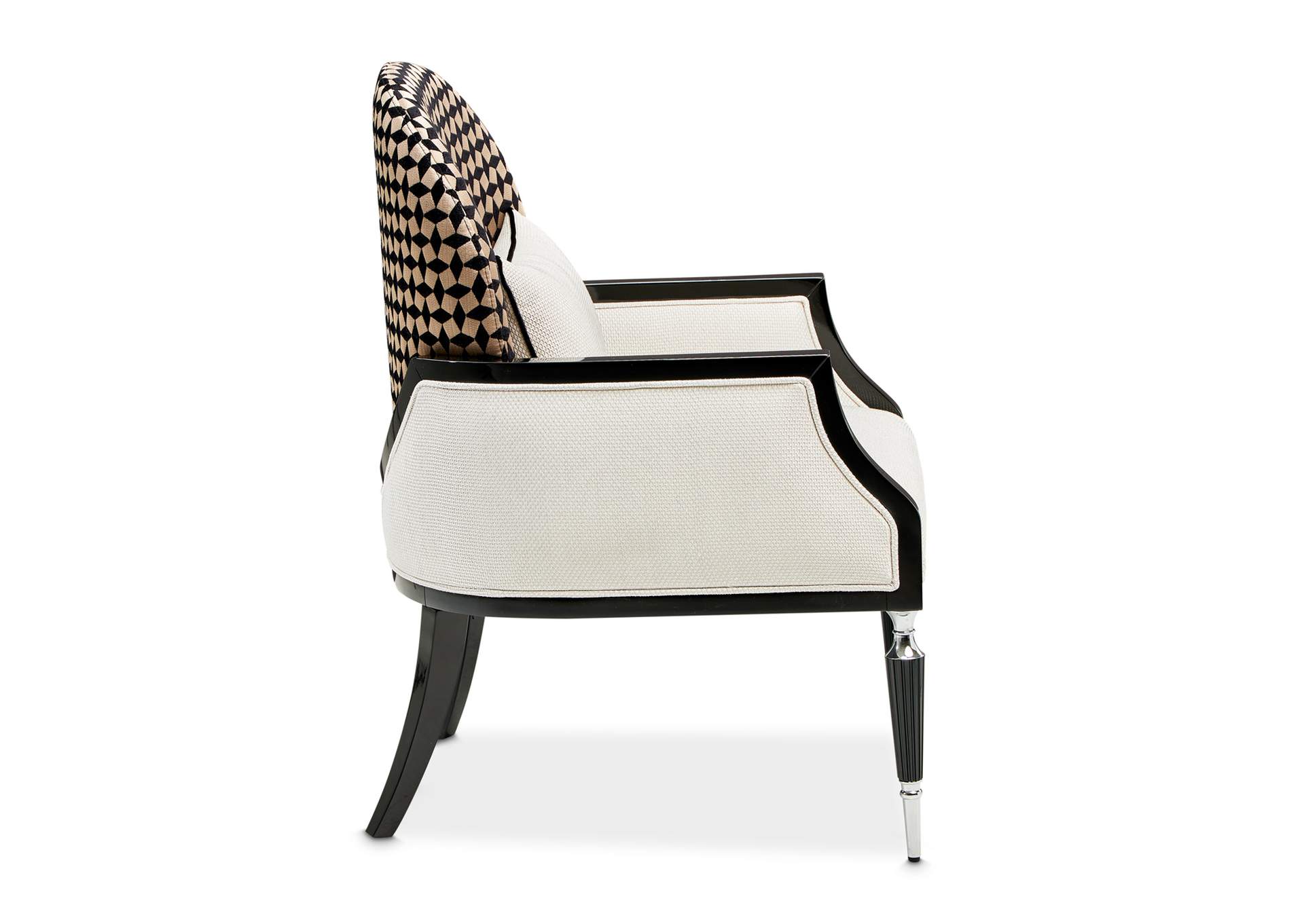 La Francaise Accent Chair - Cafe Au Lait and Black image 19